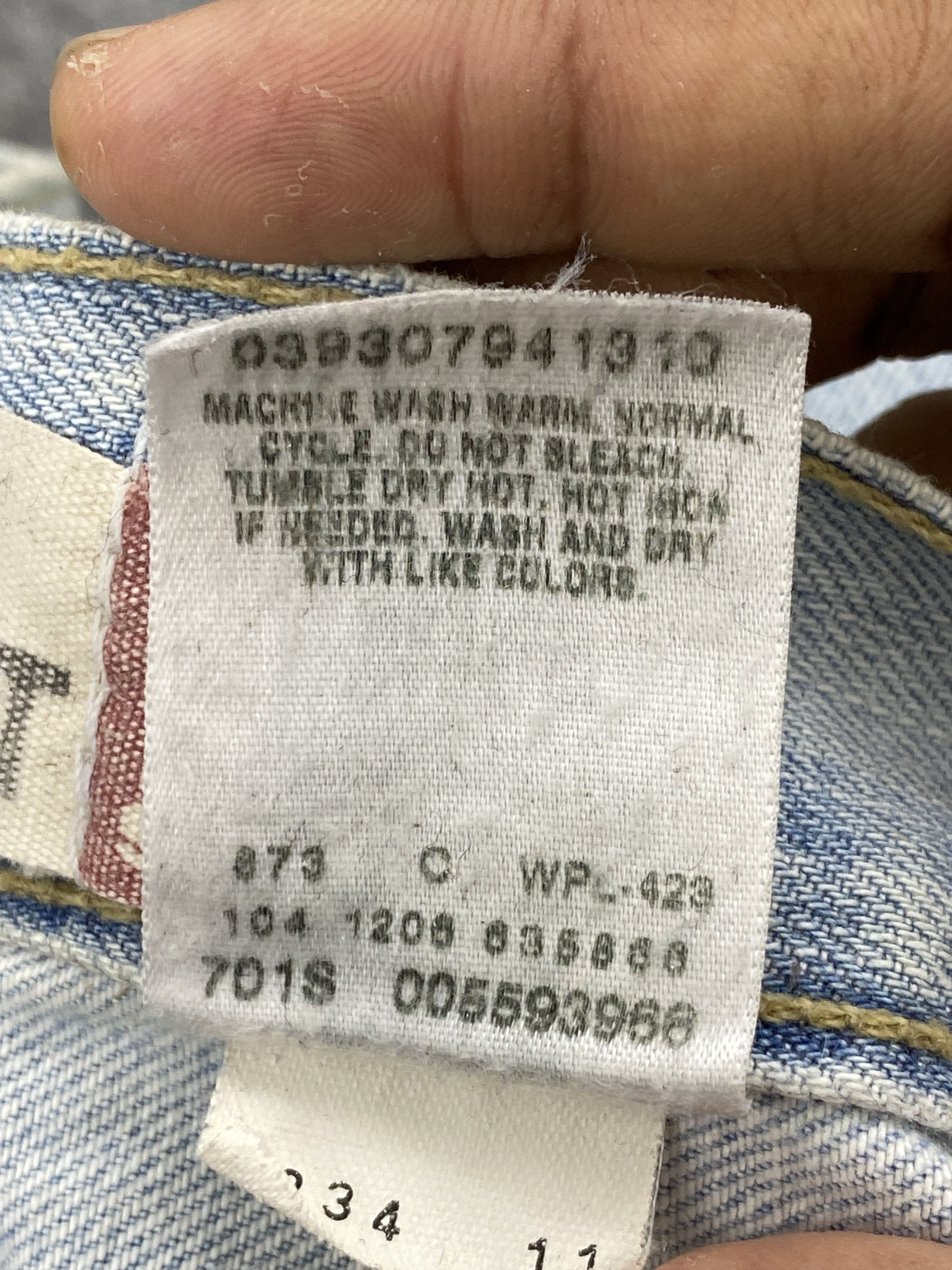 Levi's × Vintage Vintage Levis 559 Light Washed Jeans DP2337 Size US 33 - 8 Thumbnail