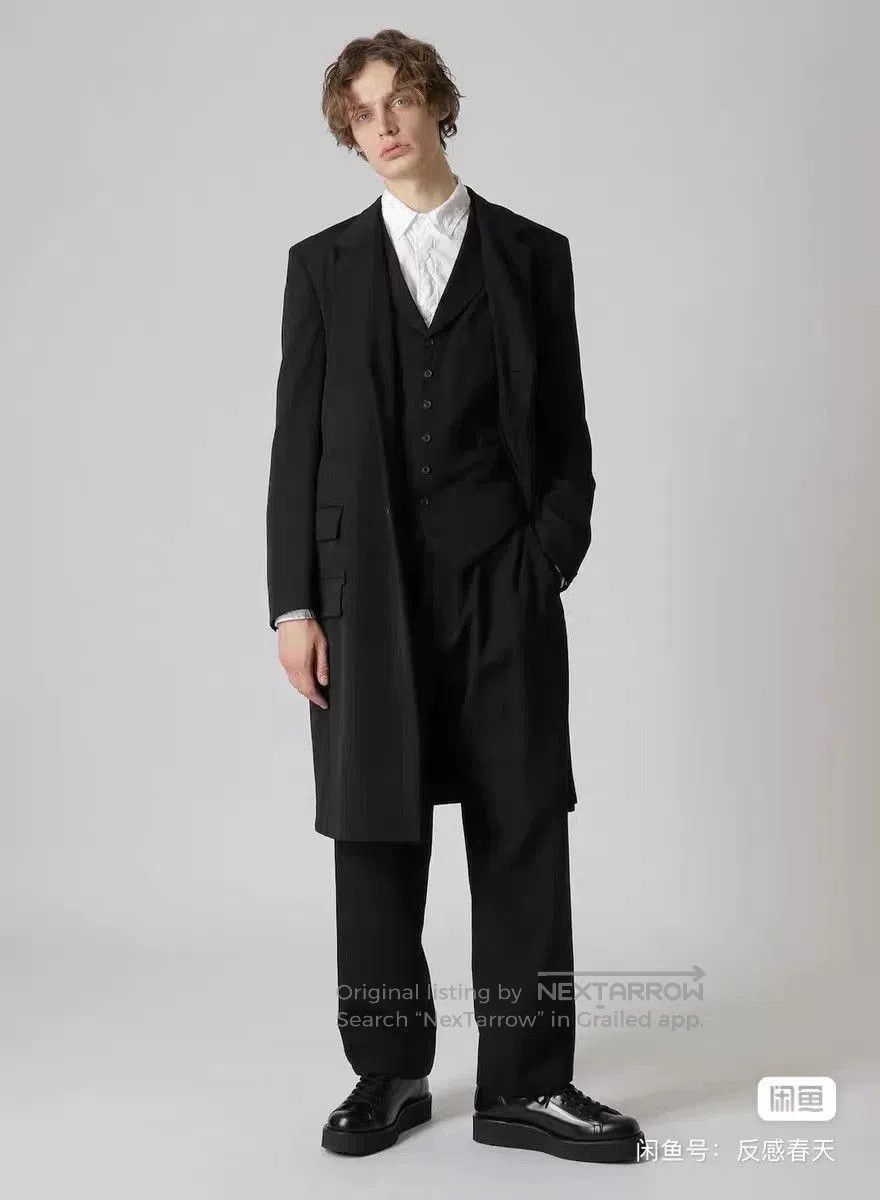 Yohji Yamamoto yohji yamamoto wool coat with notch collar. Size US S / EU 44-46 / 1 - 3 Thumbnail