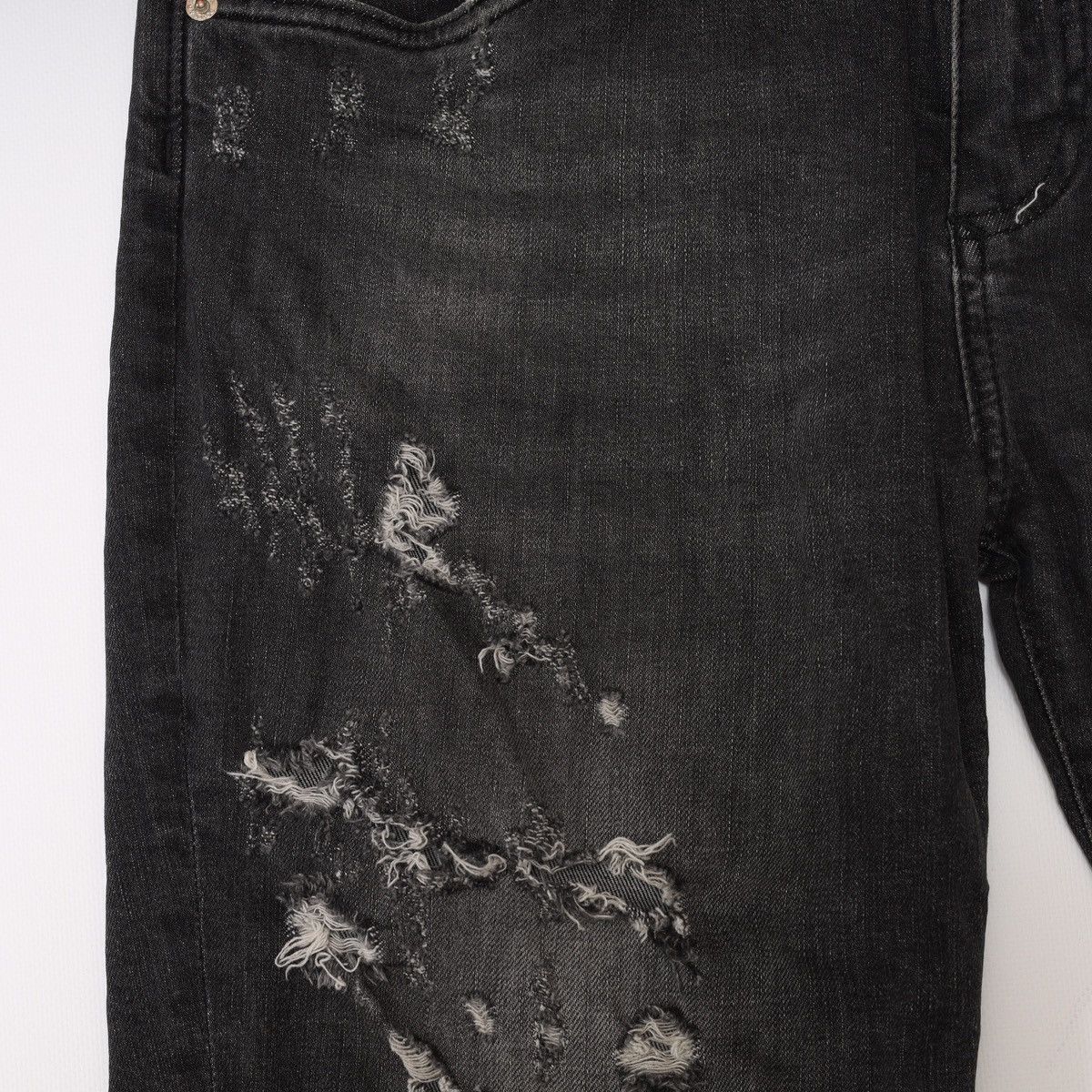 Dolce & Gabbana Dolce Gabbana Slim Grey Denim Jeans Distressed Size US 34 / EU 50 - 8 Thumbnail