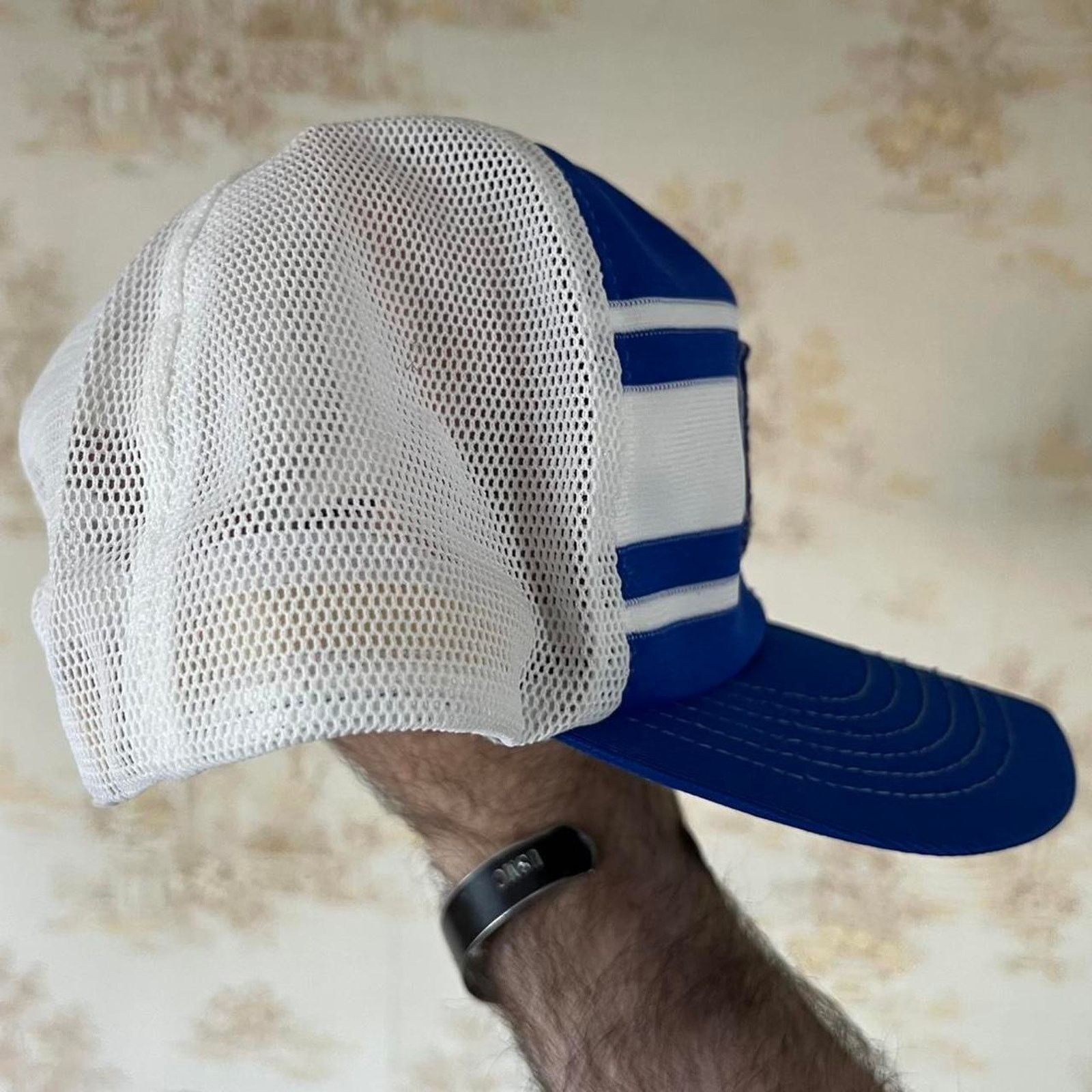 MLB Vintage 80s Kansas City Royals Hat | Striped Mesh Snapback Size ONE SIZE - 4 Thumbnail