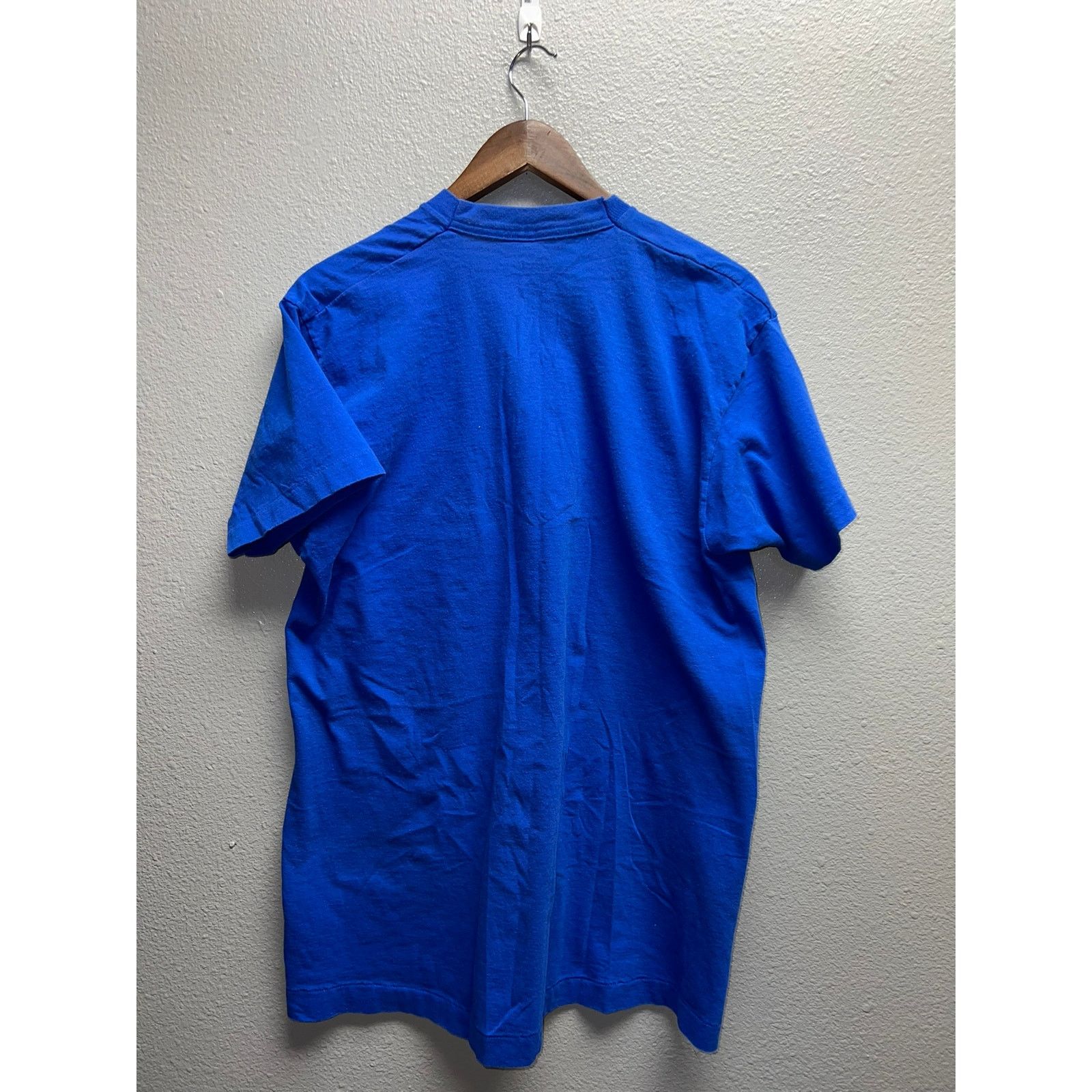 Fruit Of The Loom Vintage Blue Blank Shirt Fruit Of The Loom 90s Tee VTG Large Size US L / EU 52-54 / 3 - 6 Thumbnail