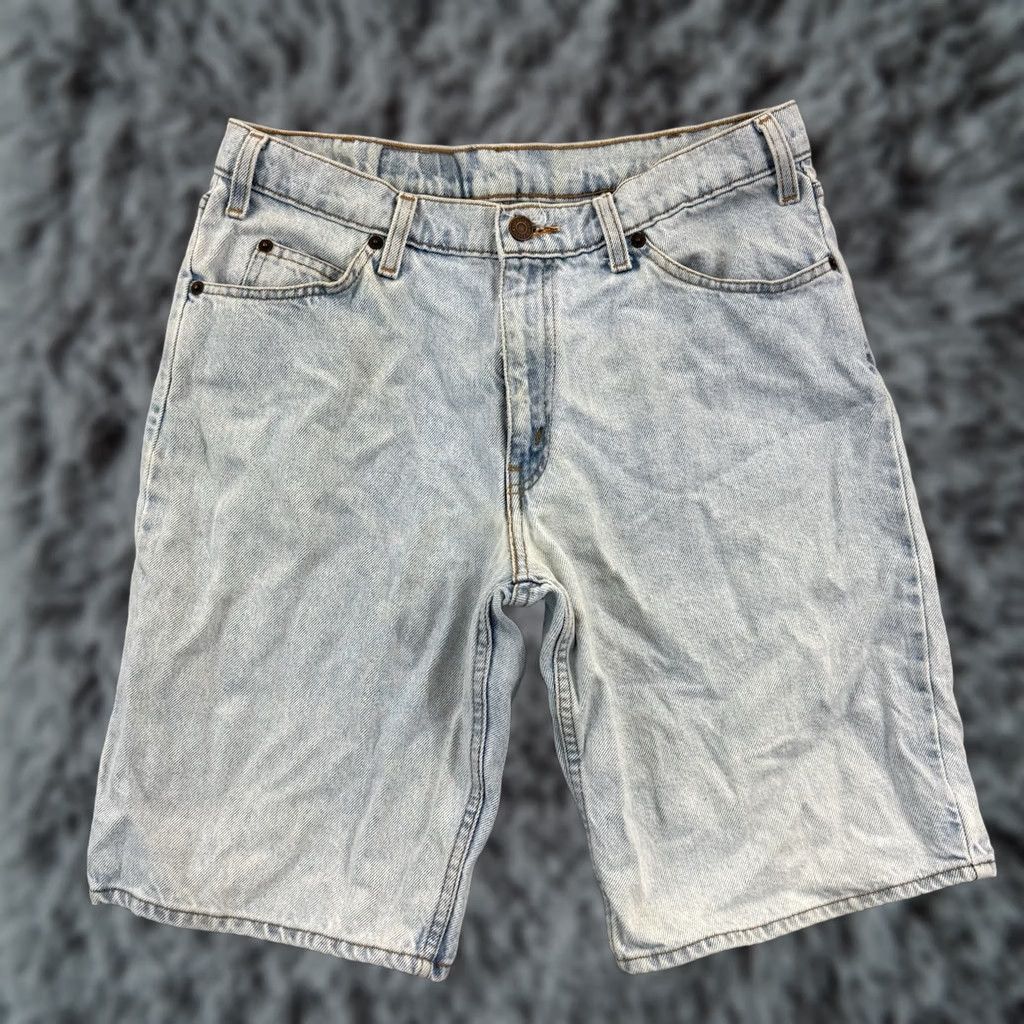 Levi's VINTAGE Levi’s 550 Shorts Men’s 30 Denim Blue Stone Wash Zipper Pocket 10” 90s USA Jeans Mens Size US 30 / EU 46 - 1 Thumbnail