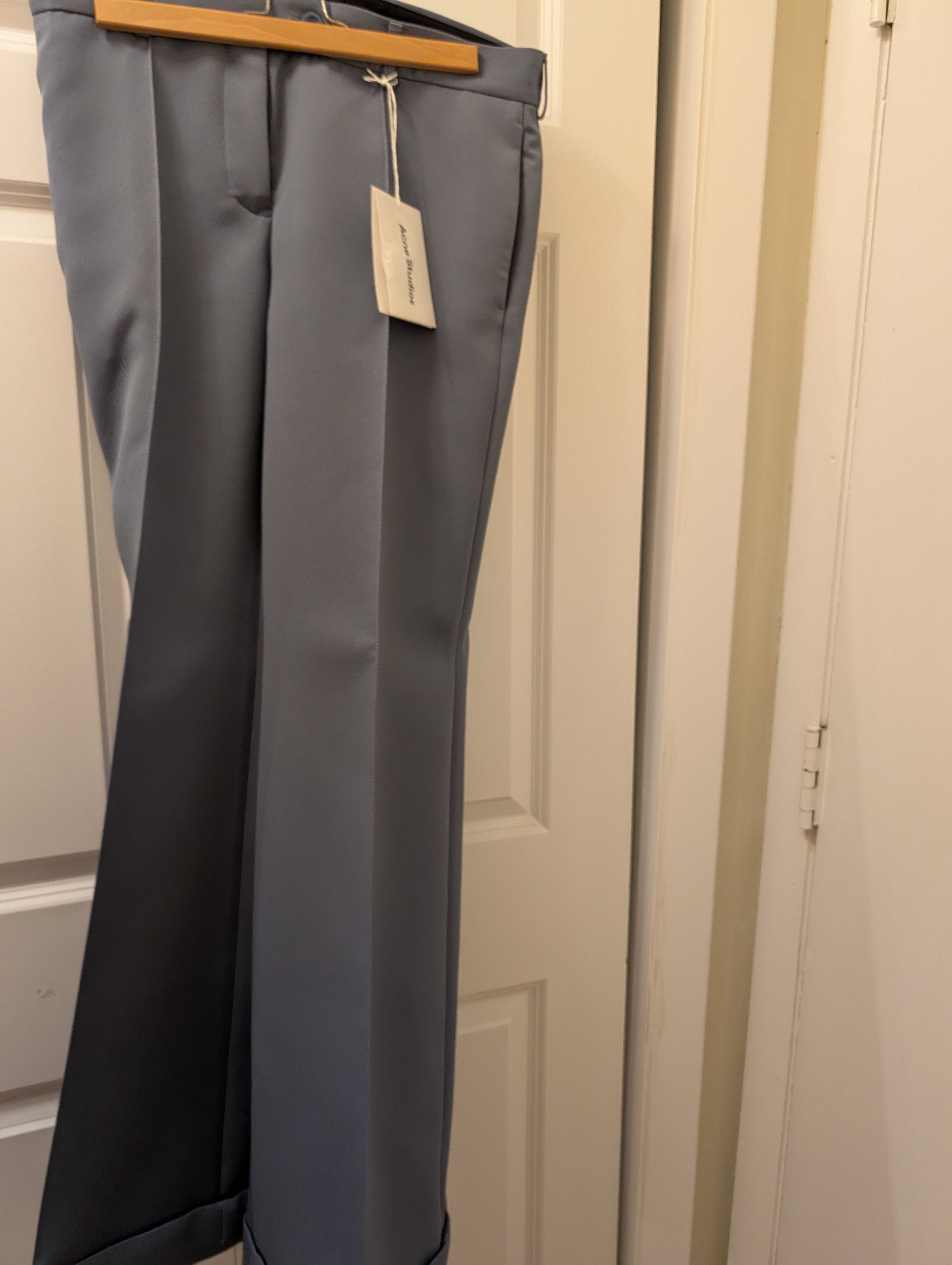 Acne Studios Acne Studios NWT Blue Low-rise wide-leg Pants Flares Size 28" / US 6 / IT 42 - 3 Thumbnail