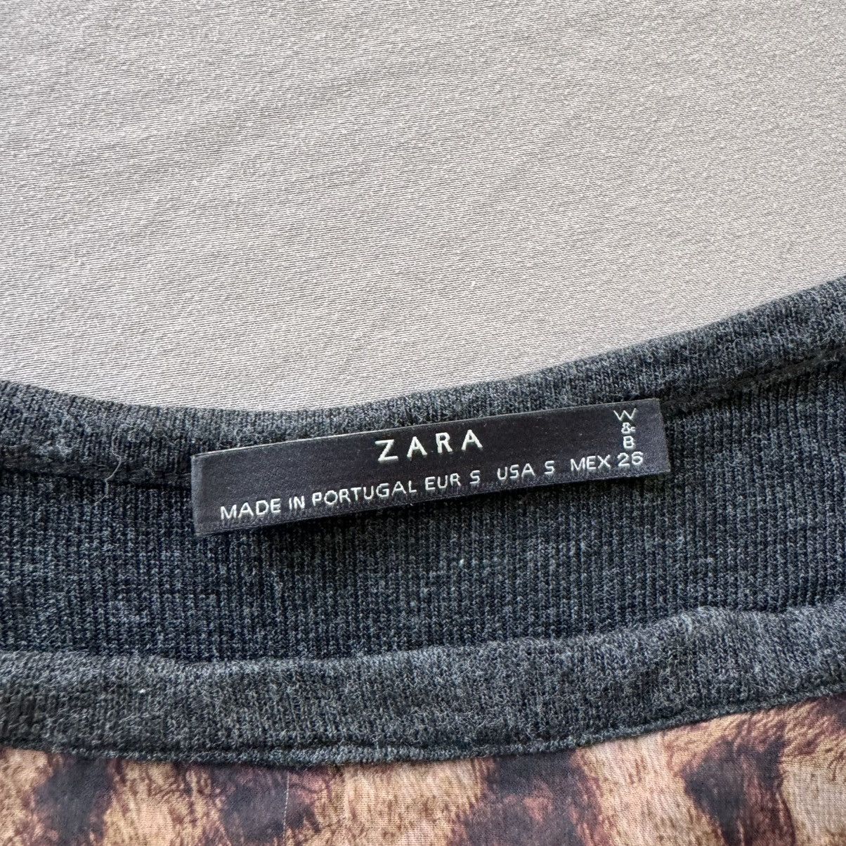 Zara ZARA Leopard Print Flowy Blouse Size S / US 4 / IT 40 - 4 Thumbnail