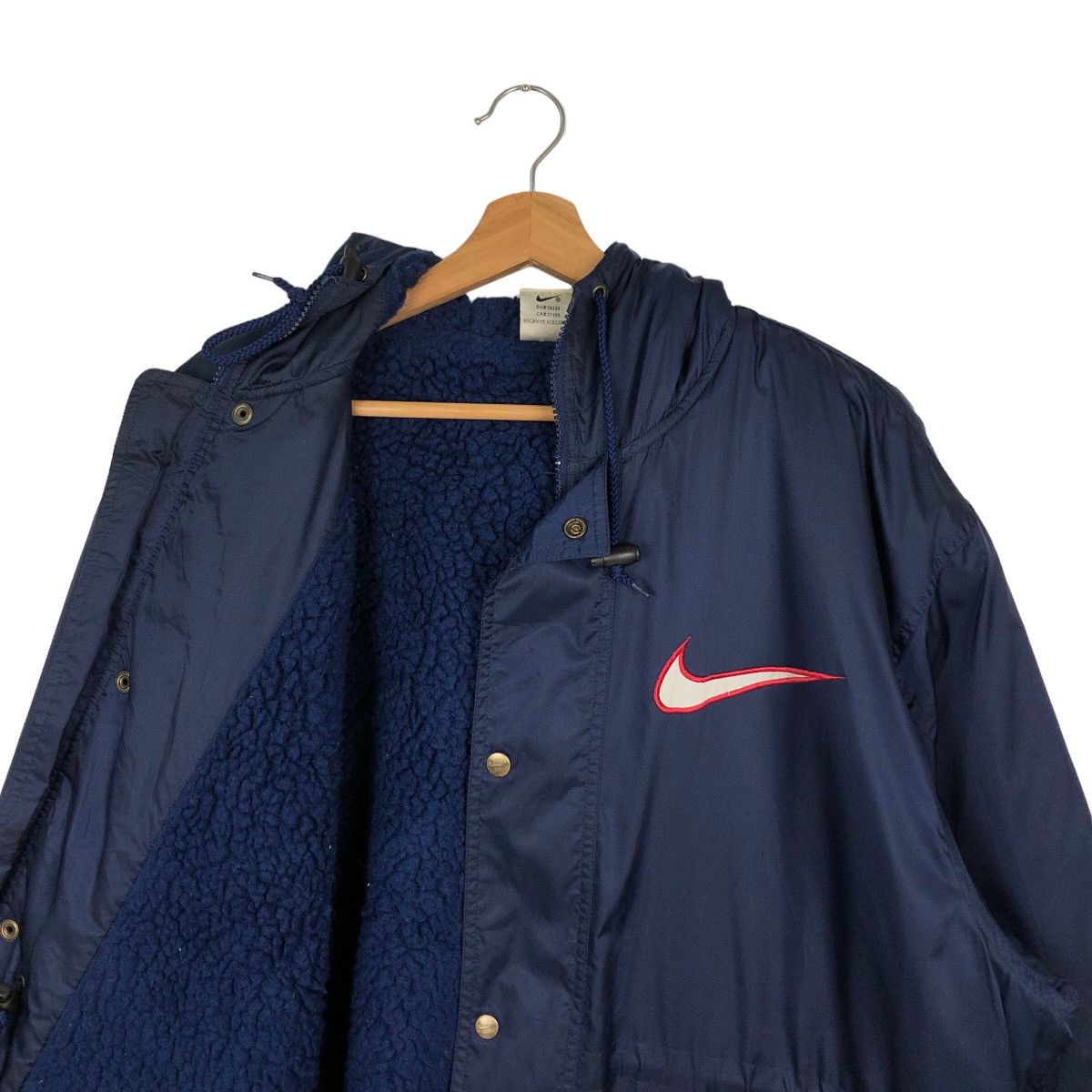 Nike VINTAGE NIKE BIG SWOOSH LONG JACKET Size US L / EU 52-54 / 3 - 10 Thumbnail
