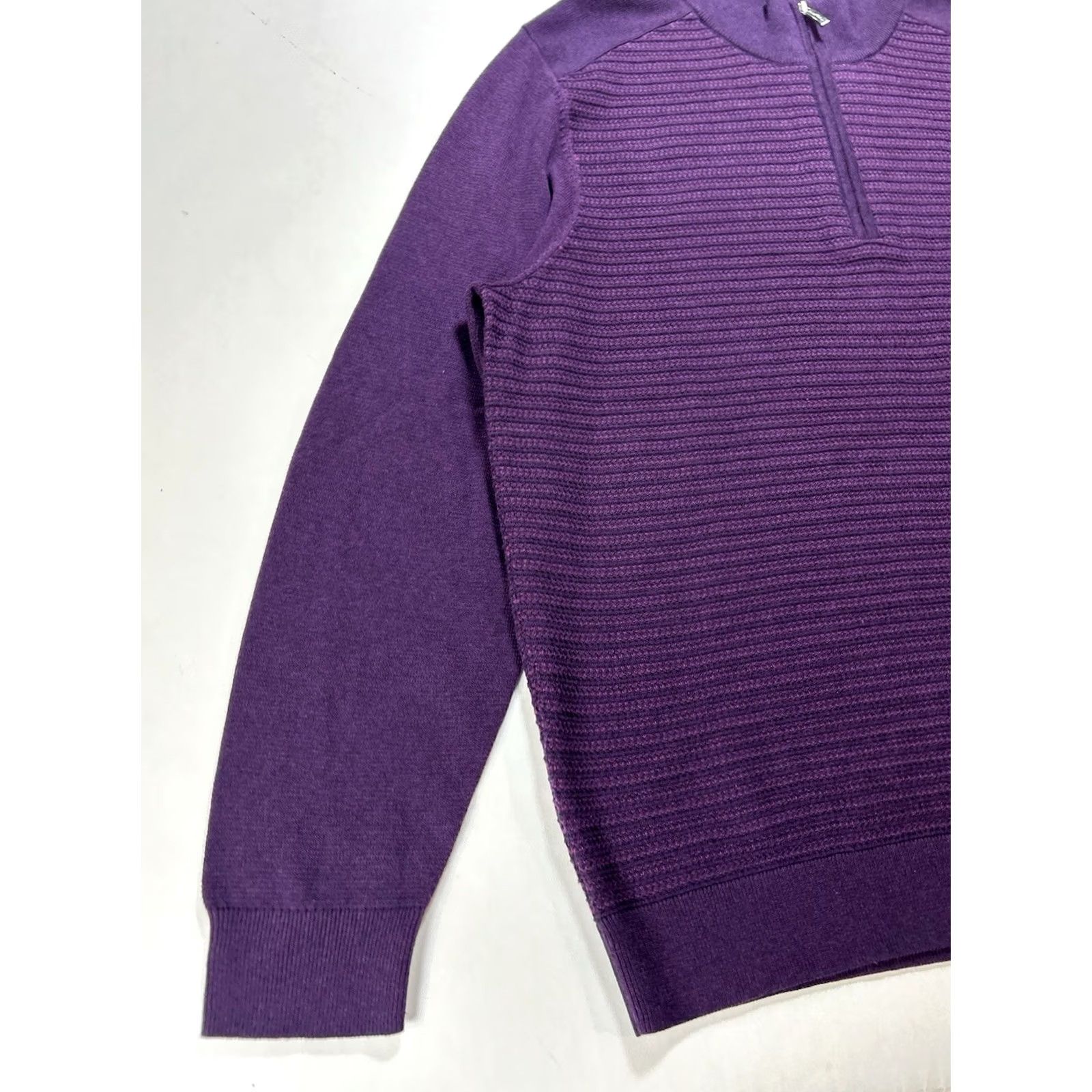Tommy Bahama Tommy Bahama Pullover 1/4 Zip Long Sleeve Purple XL Men Size US XL / EU 56 / 4 - 3 Thumbnail