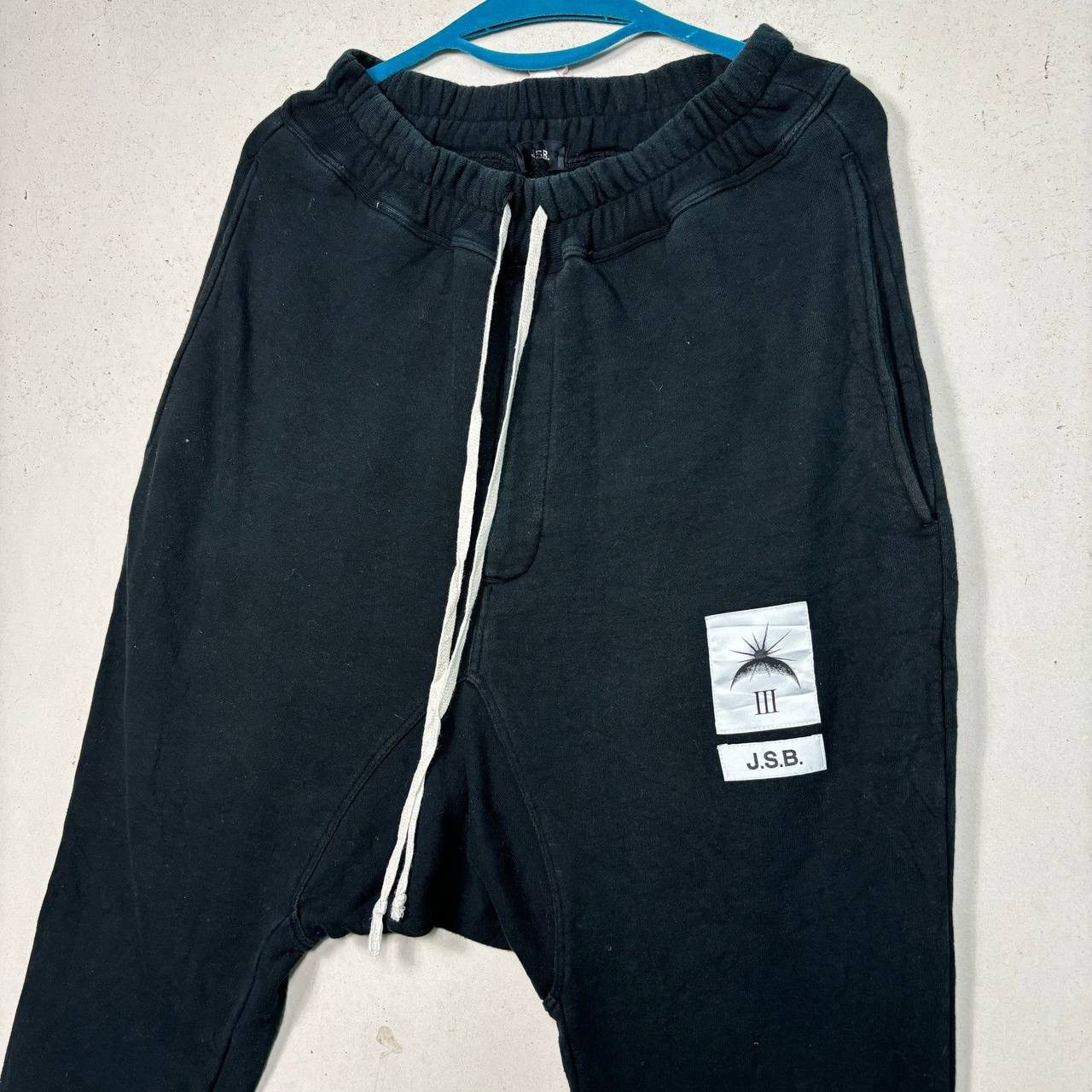Japanese Brand J.S.B Japan Sarouel Drop Crotch Sweatpants Black Size M Size US 32 / EU 48 - 3 Thumbnail