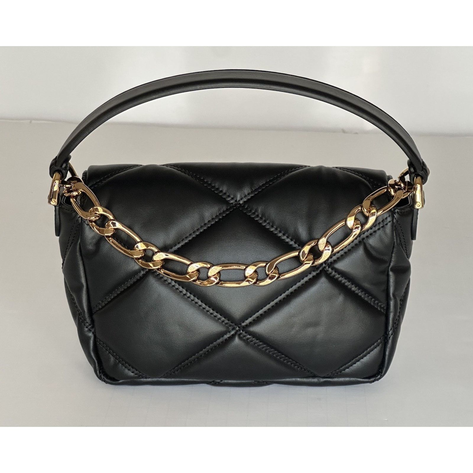 Versace Versace Quilted Leather Black Small Shoulder Bag 1014521 Size ONE SIZE - 5 Thumbnail