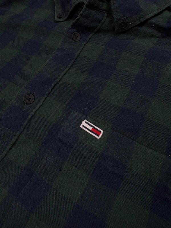 Tommy Hilfiger Tommy Hilfiger green navy blue checkered flannel shirt M Size US M / EU 48-50 / 2 - 4 Thumbnail