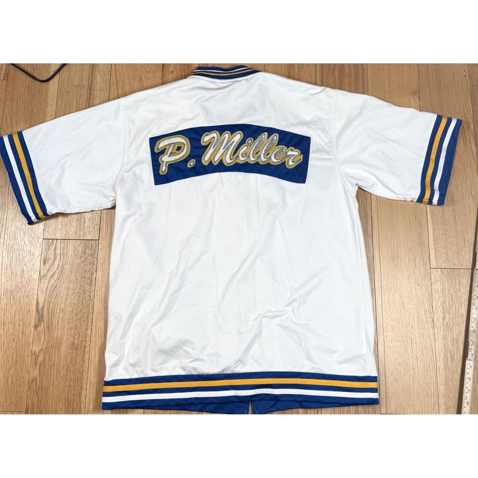 Vintage VINTAGE Master P Miller Basketball Warm Up Jersey Jacket South City Ballers #06 Men's L White Jersey Basketball Activewear 90s City Mens Size US L / EU 52-54 / 3 - 6 Thumbnail