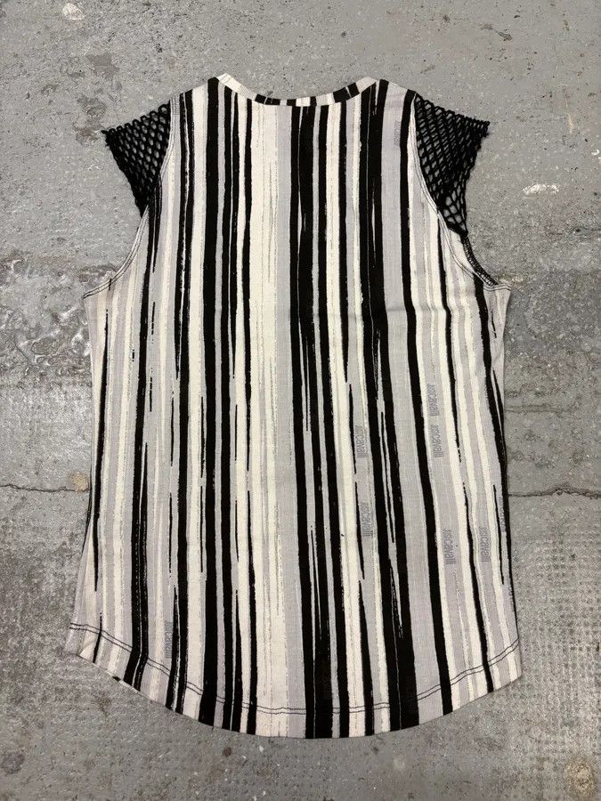 Just Cavalli × Vintage 2000s Cavalli Elevation Piano Black & White Tank Top Size S / US 4 / IT 40 - 4 Thumbnail