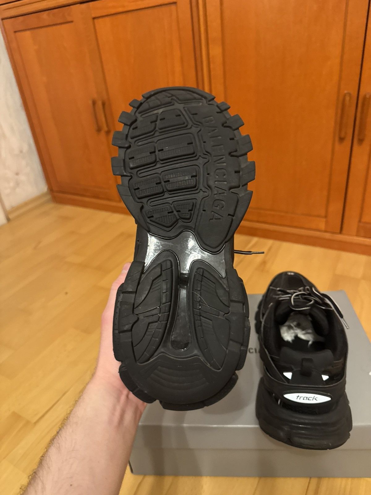 Balenciaga Balenciaga Track Triple Black Size US 12 / EU 45 - 10 Thumbnail