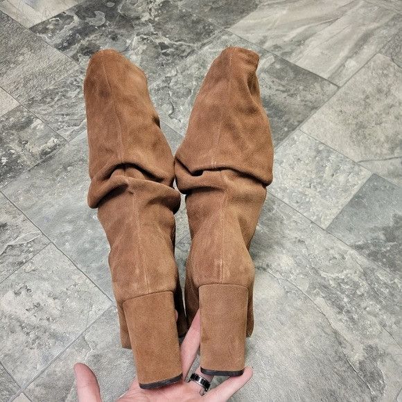 Banana Republic Banana Republic Suede Leather Brown Mid Calf Slouch Slouchy Size US 10 / IT 40 - 6 Thumbnail