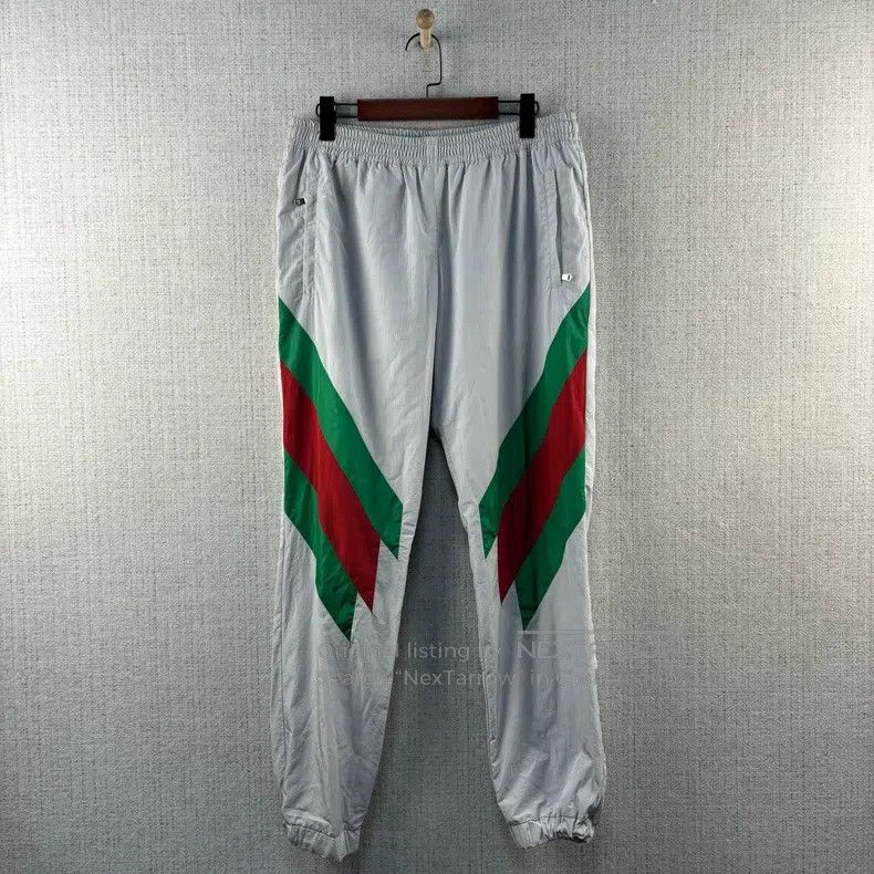 Gucci Gucci Size L Knitted sweatpants decorated with striped webb Size US 31 - 1 Thumbnail