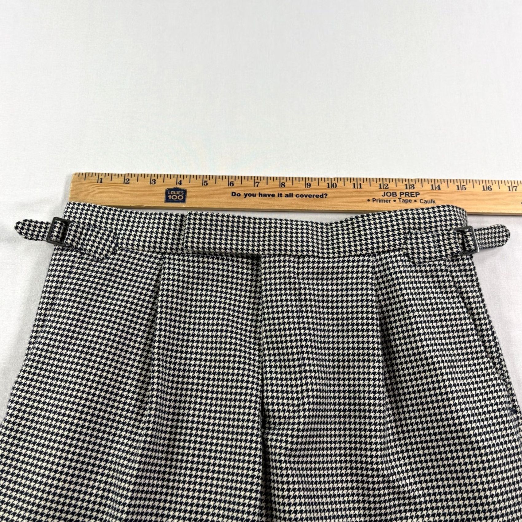 Reiss Reiss Pants Mens 30x26 Beige Blue Herringbone Dress Slacks Pleated 30 Size US 30 / EU 46 - 6 Thumbnail