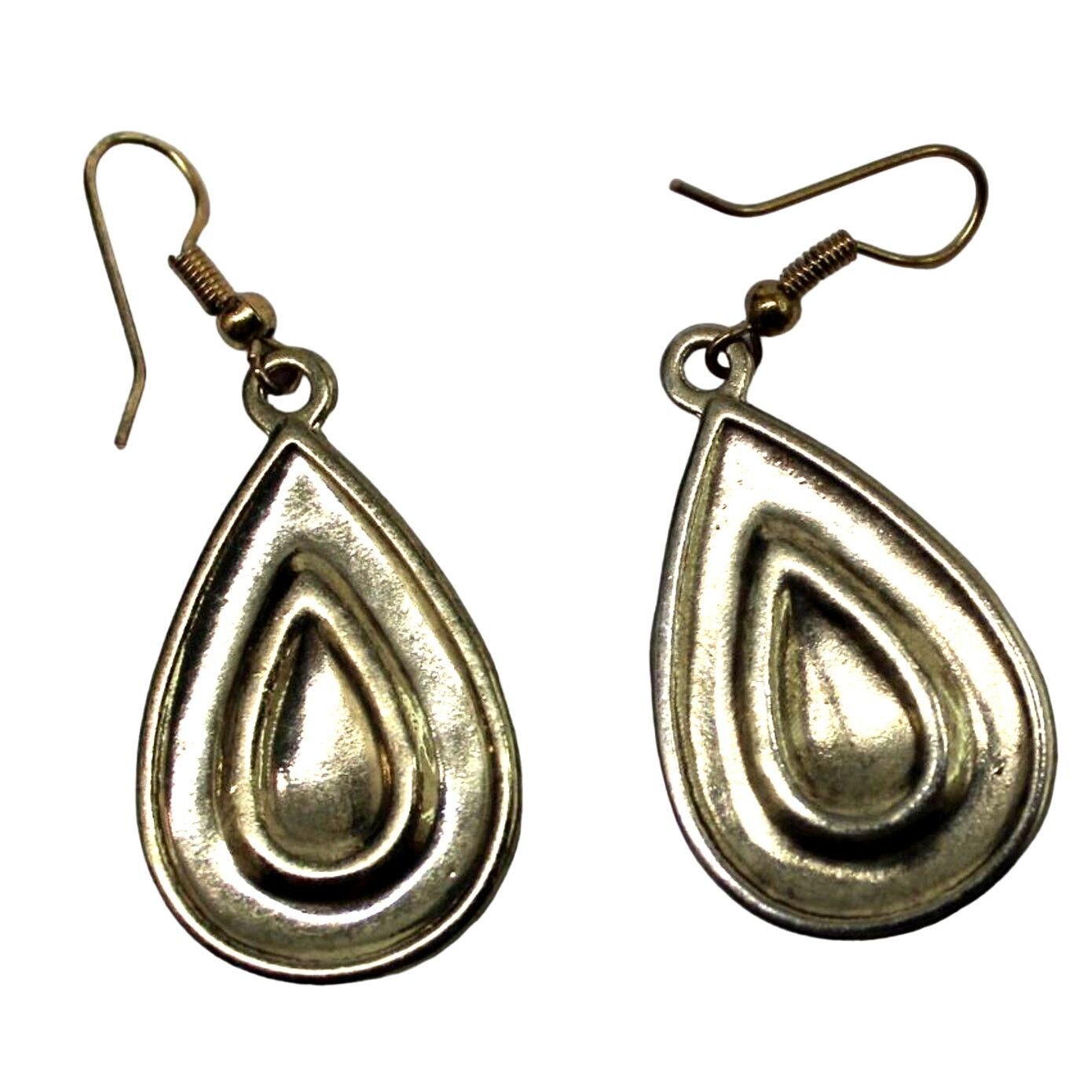 Other Rhinestone Enamel Drop Earrings • Golden • Beige & Brown Size ONE SIZE - 2 Thumbnail