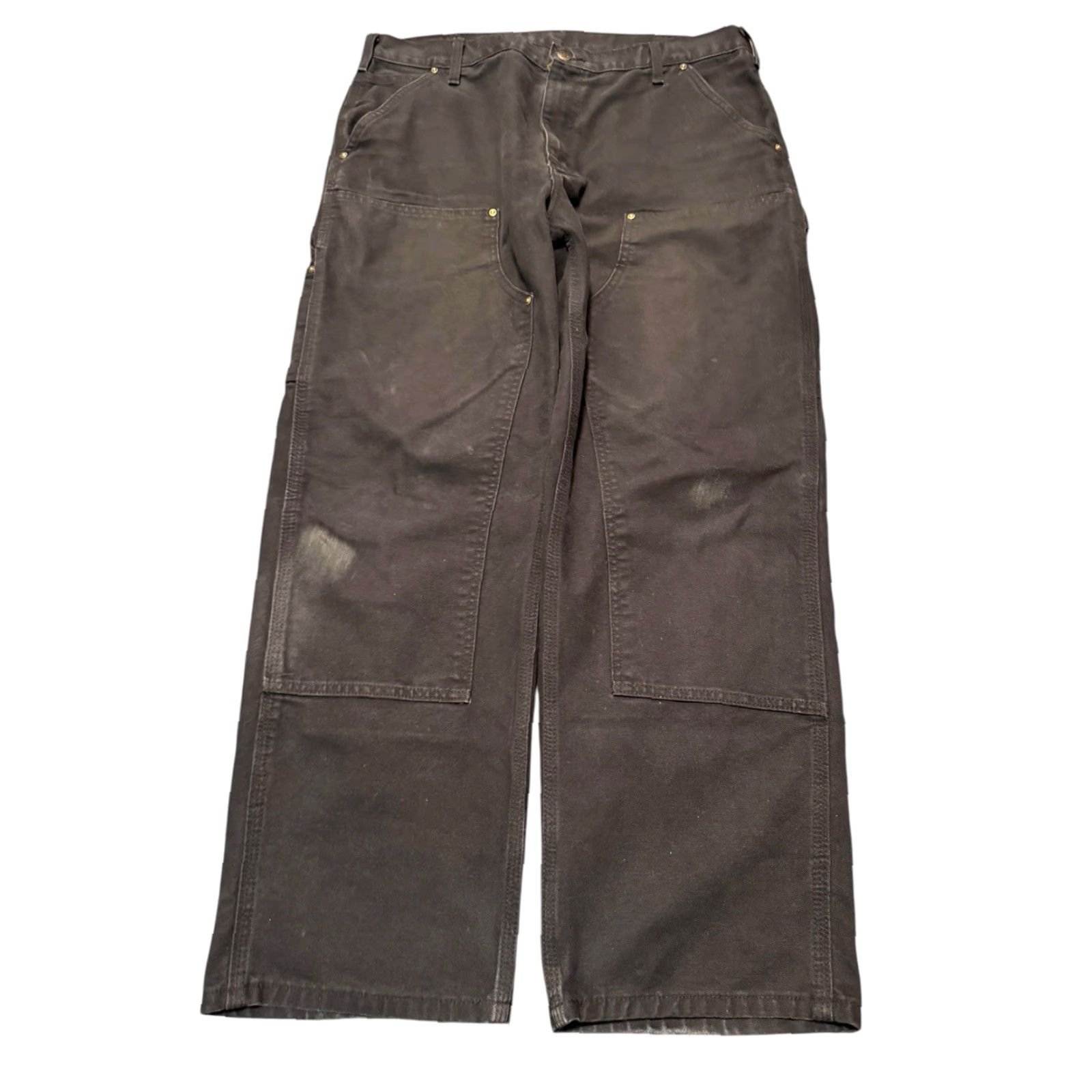 Carhartt Carhartt Pants Men 36x30 Black Double Knee Carpenter Cargo B136 BLK Loose Fit Size US 36 / EU 52 - 2 Thumbnail