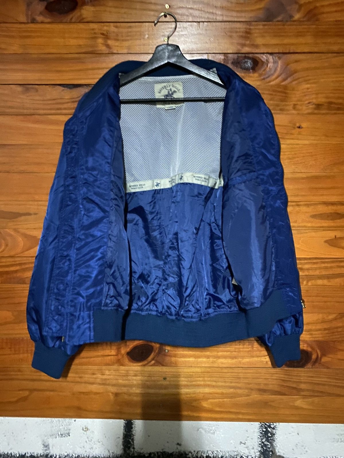 Beverly Hills Polo Club Vintage Beverly Hills Polo Club Satin Bomber Jacket – Navy Size US L / EU 52-54 / 3 - 9 Thumbnail