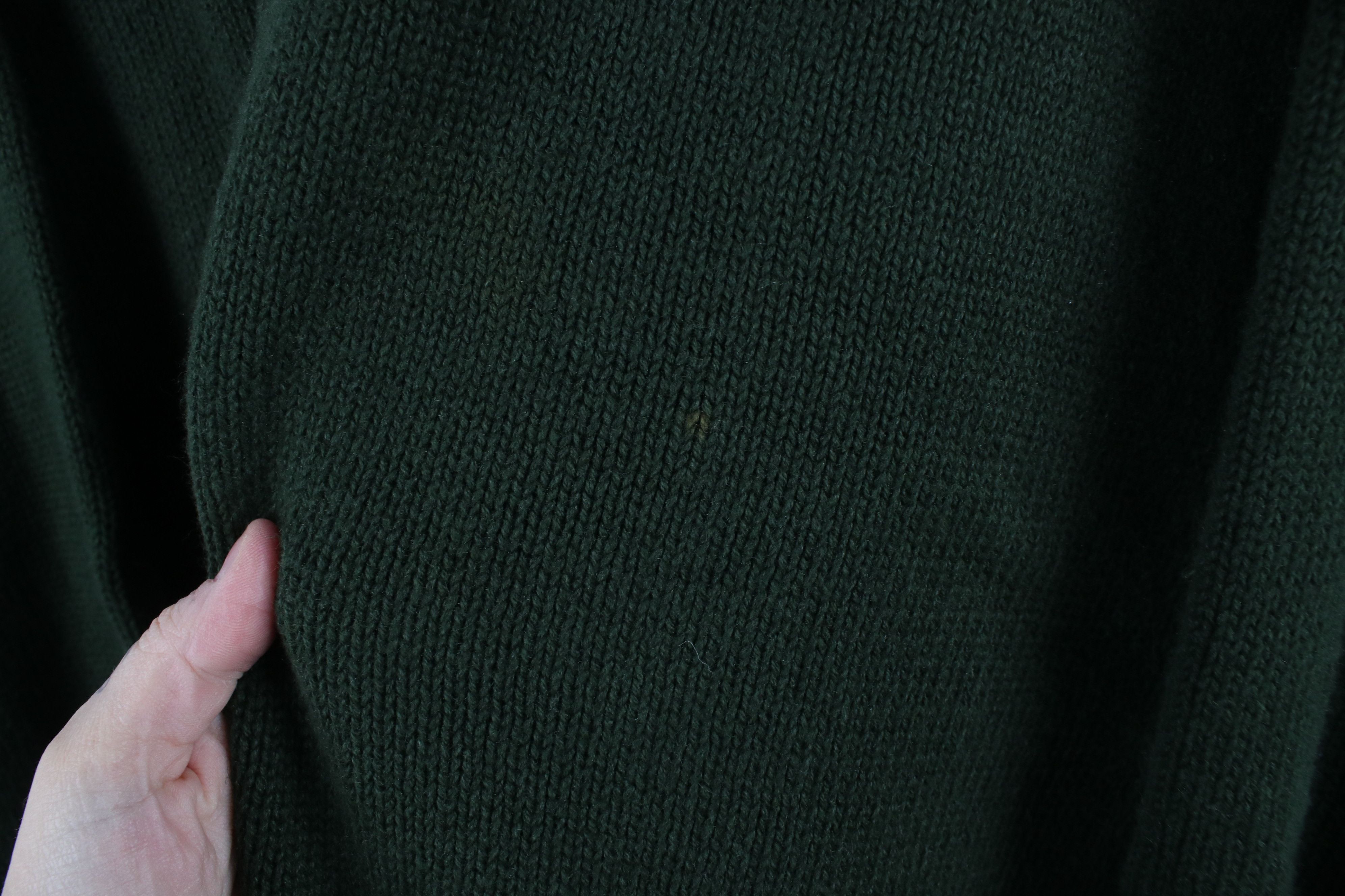 Vintage Vintage 90s Streetwear Cotton Blend Knit V-Neck Sweater Size US M / EU 48-50 / 2 - 4 Thumbnail
