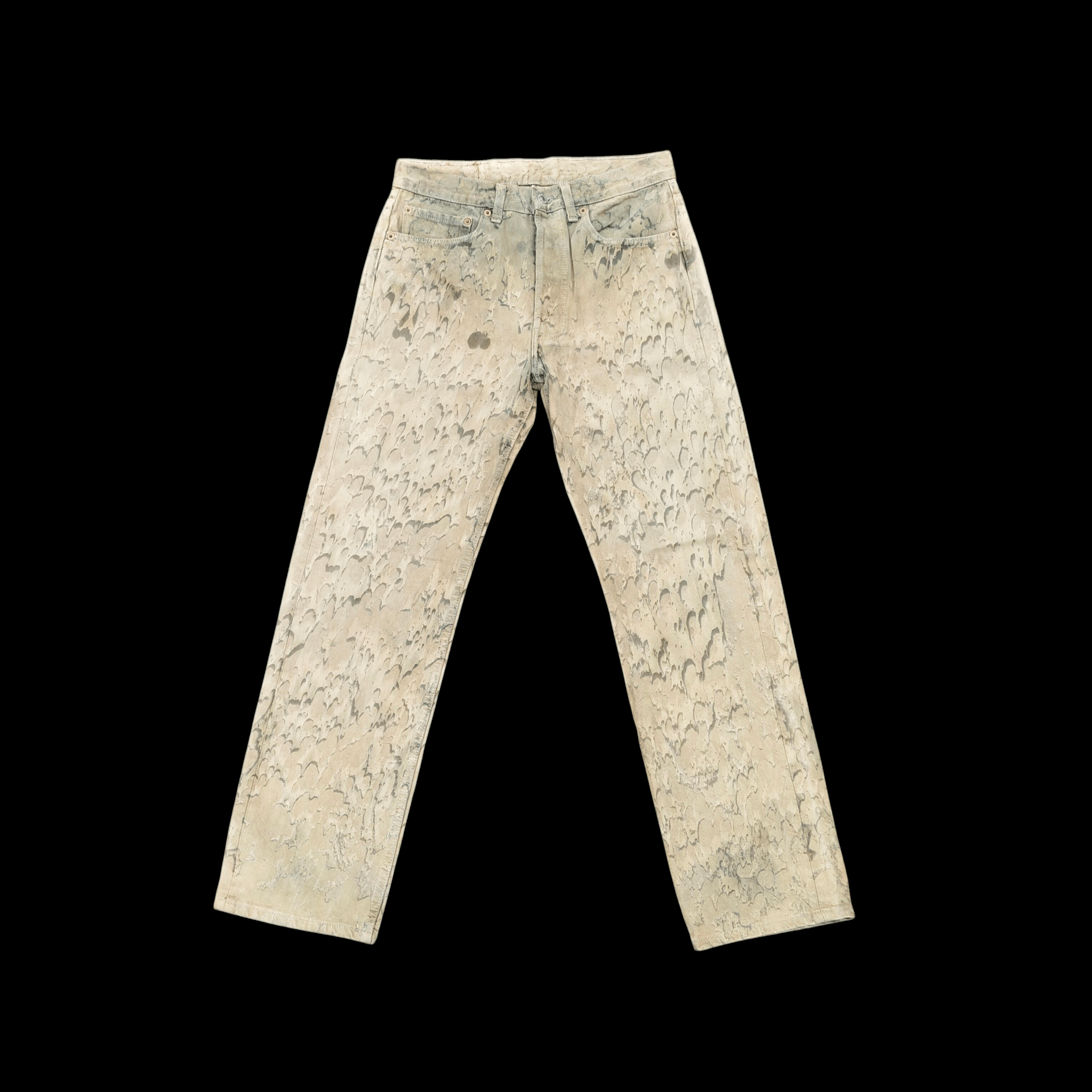 Levi's Vintage 90s Levi's 501 Abstract Camo Camouflage Design Jean Size US 30 / EU 46 - 1 Thumbnail