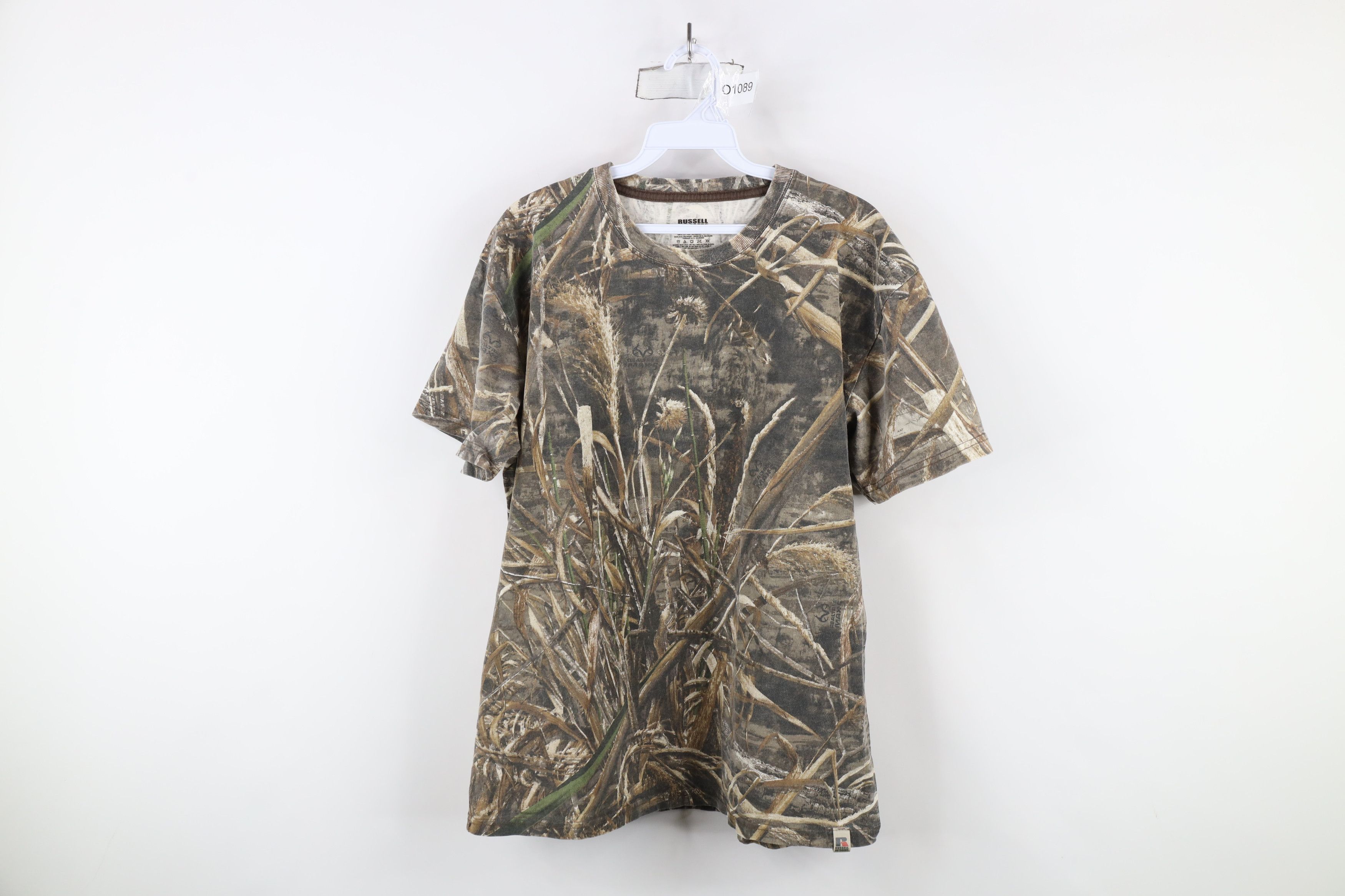 Russell Athletic × Vintage Vintage Russell Athletic Camouflage Short Sleeve T-Shirt Size US L / EU 52-54 / 3 - 1 Thumbnail