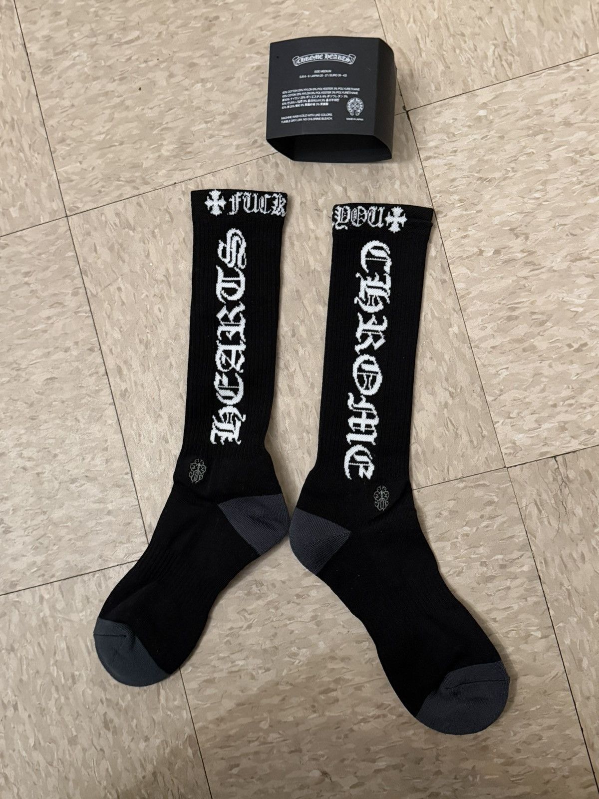 Chrome Hearts Chrome Hearts CH Logo Socks | Grailed