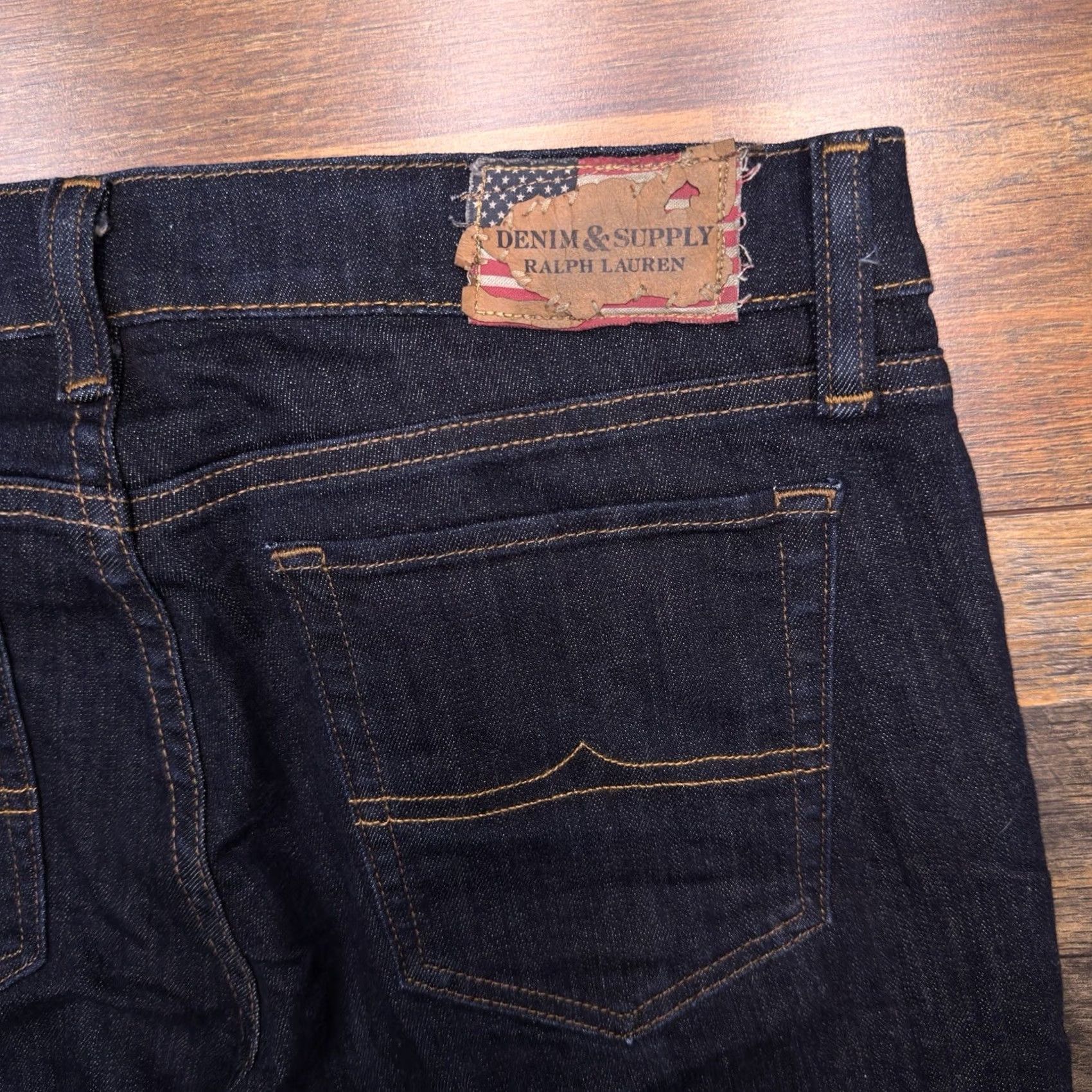 Ralph Lauren Ralph Lauren Denim & Supply Jeans Skinny 30 Mid Rise Stretch Blue Womens Regular 5-Pocket USA Logo Denim Cotton Blend Zip Inseam 29.5 Size 30" / US 8 / IT 44 - 6 Thumbnail