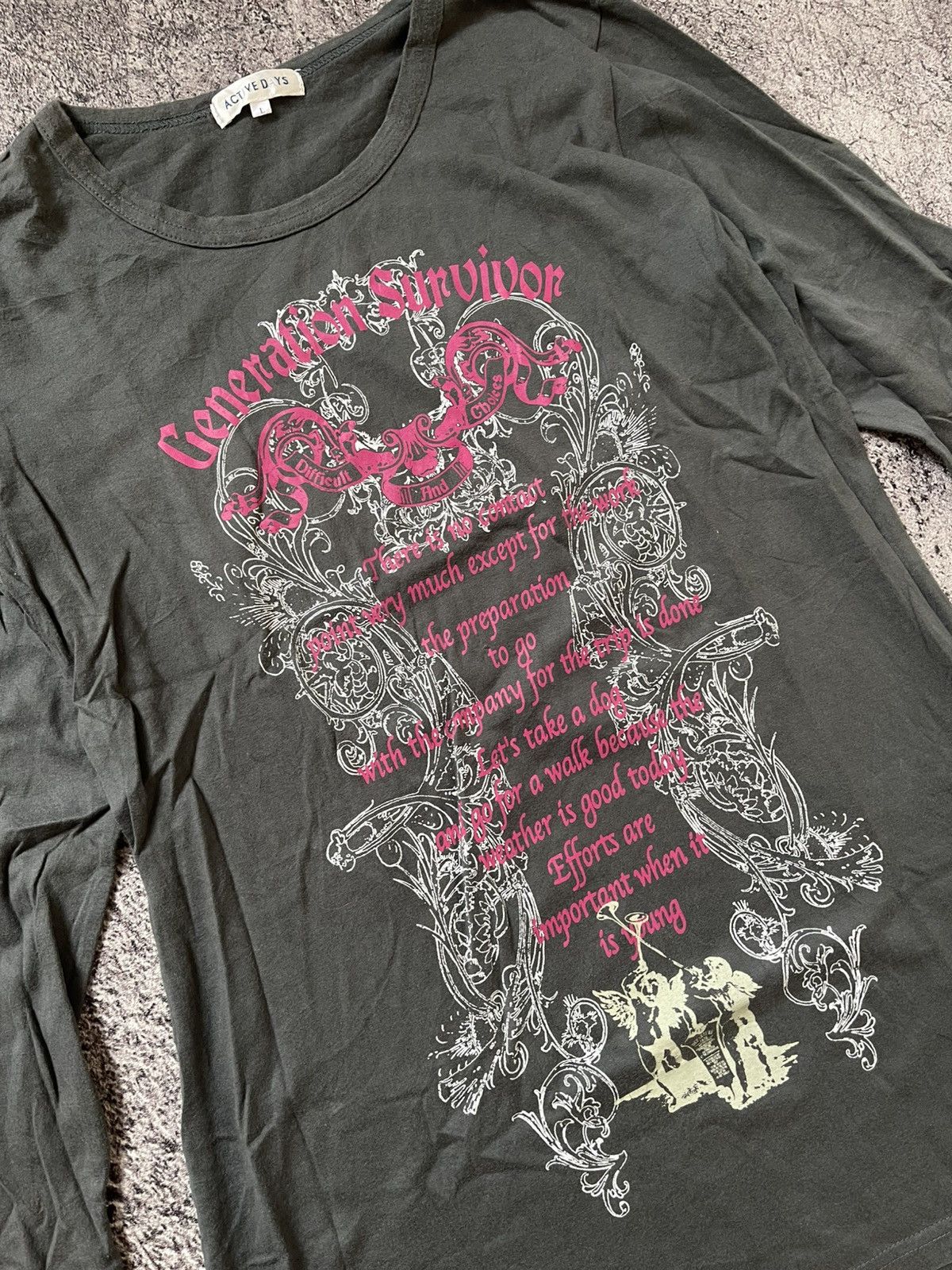 Japanese Brand Y2K Active Days grunge ifsixwasnine longsleeve Size M / US 6-8 / IT 42-44 - 2 Thumbnail