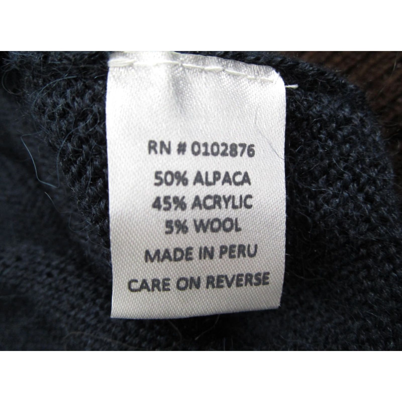 Vintage NOVICA Sweater Men L Blue Brown Full Zip Mock Neck Alpaca Blend Cable Knit Size US L / EU 52-54 / 3 - 4 Thumbnail