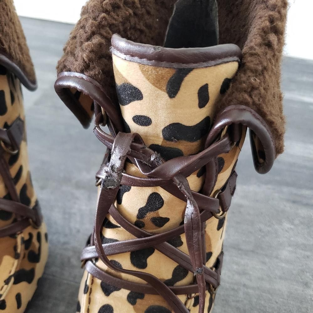 Designer Leopard Fur Detailed AM Revenge Bootie Size US 9 / IT 39 - 4 Thumbnail