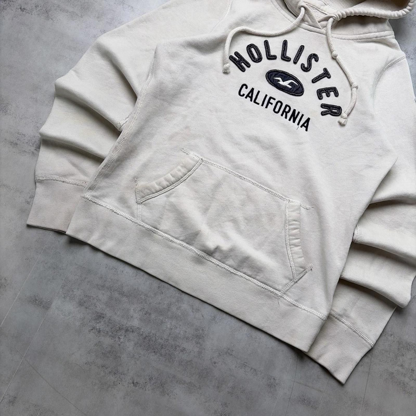 Other Y2K White Hollister Surf Grunge Thermal Hoodie Size S / US 4 / IT 40 - 4 Thumbnail