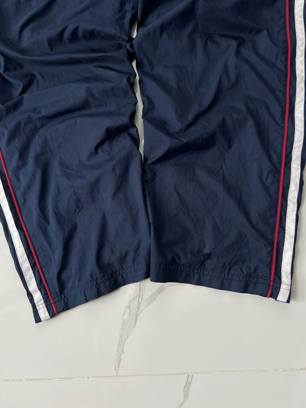 Nike × Vintage 90’s NIKE BAGGY SWOOSH LOGO Y2K TRACK PANTS DRILL Size US 34 / EU 50 - 6 Thumbnail