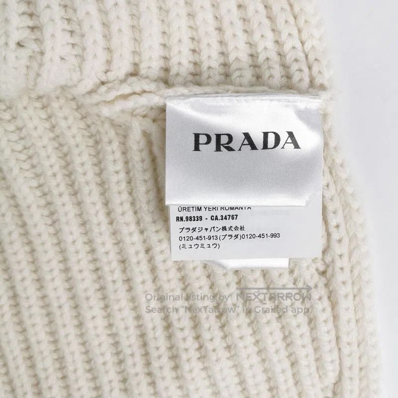Prada Prada Logo Cashmere Scarf. Size ONE SIZE - 4 Thumbnail