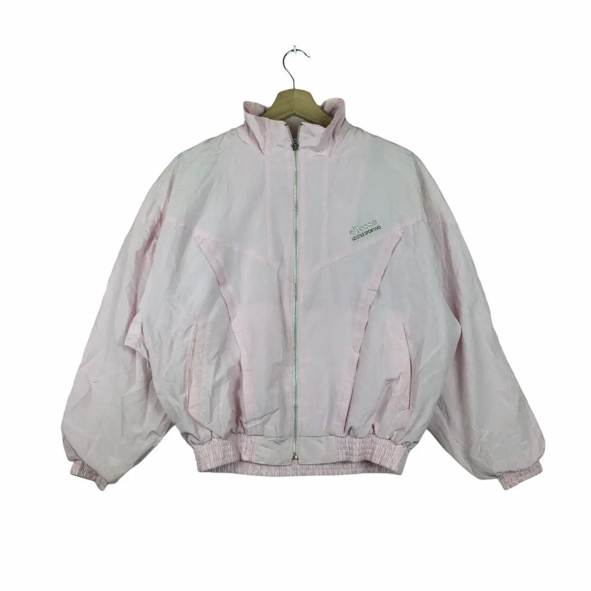 Ellesse Vtg ELLESSE Italia Pink Sweater Windbreaker Sweater Outdoor Size L / US 10 / IT 46 - 1 Thumbnail