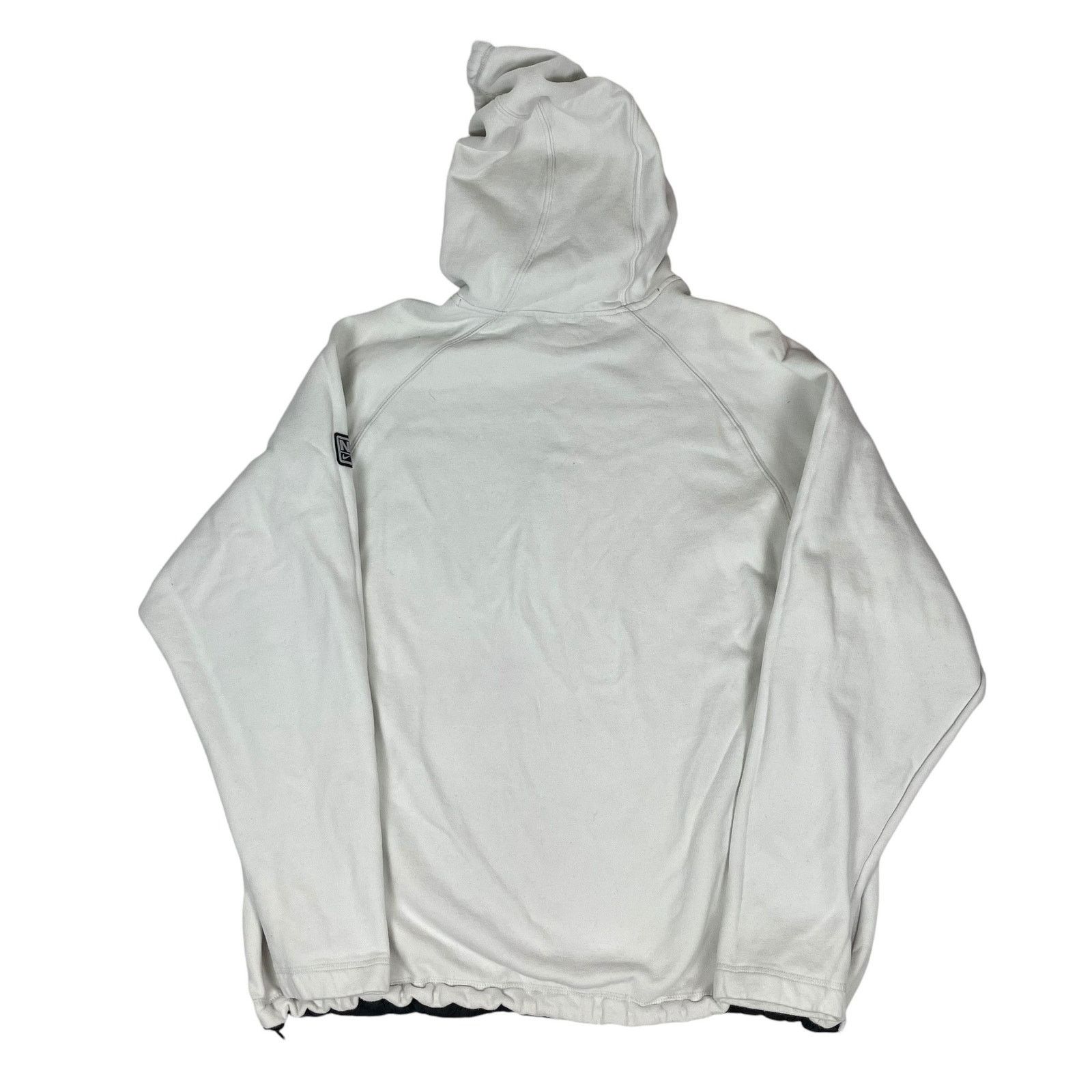 Nike × Vintage Nike Mens White Cotton Swoosh Long Sleeve Pullover Hoodie XL Size US XL / EU 56 / 4 - 8 Thumbnail