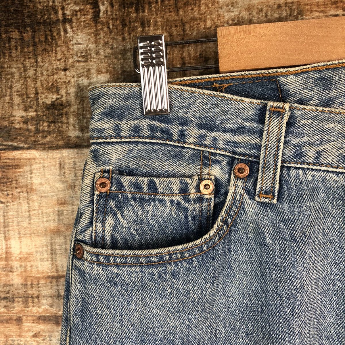 Levi's Levis 501 Blue Denim ripped vintage Pants #A2576 Size 30" / US 8 / IT 44 - 7 Thumbnail