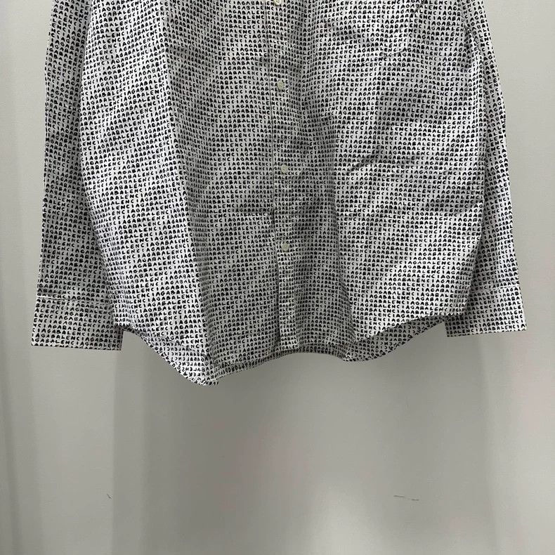 Balenciaga Balenciaga size 38 FW21 Full monogram logo long-sleeved shi Size US M / EU 48-50 / 2 - 3 Thumbnail