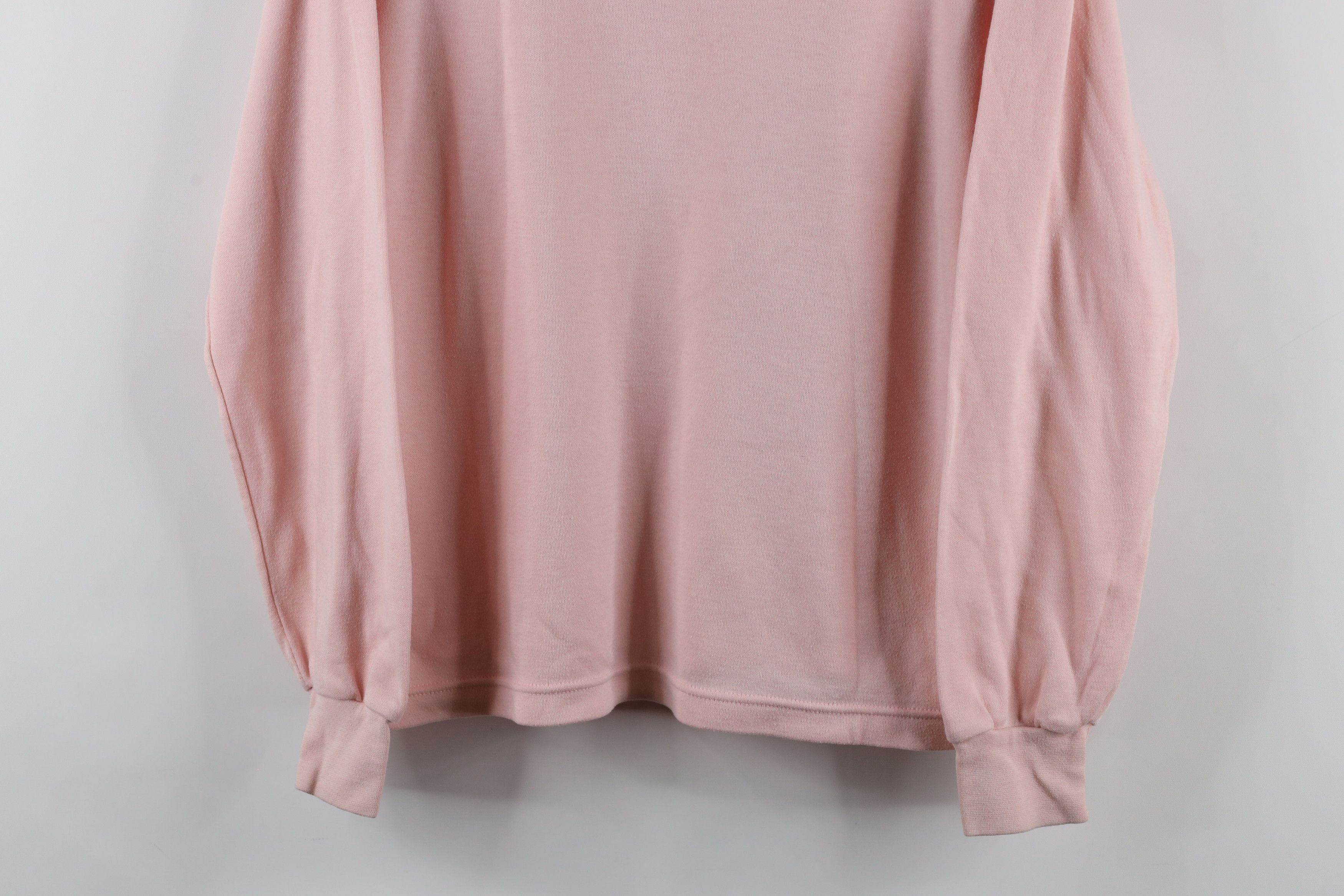 Vintage Vintage 90s Streetwear Long Sleeve Turtleneck T-Shirt Pink Size L / US 10 / IT 46 - 3 Thumbnail
