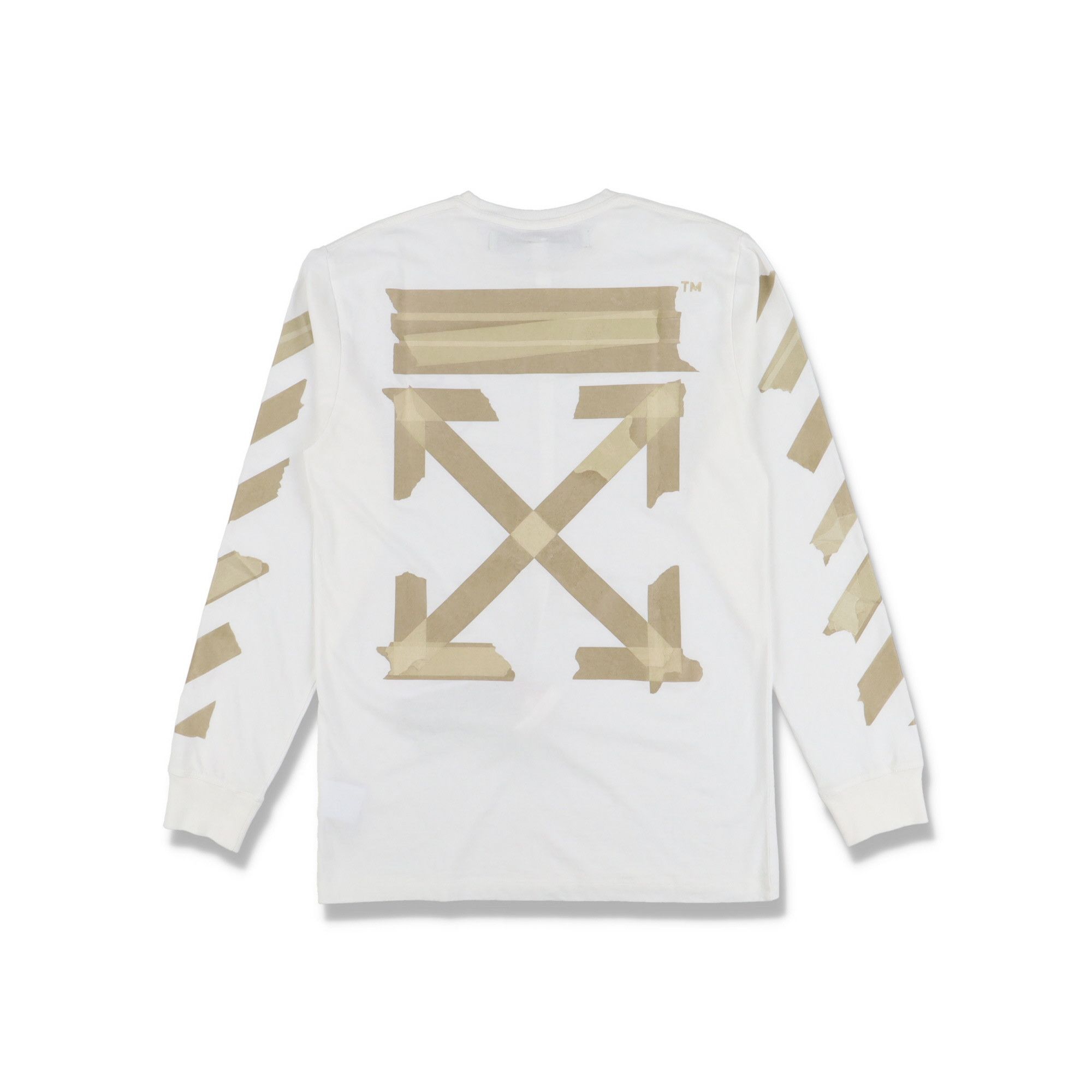 Off-White White Tape Arrows Long Sleeve T-Shirt Size US S / EU 44-46 / 1 - 1 Thumbnail