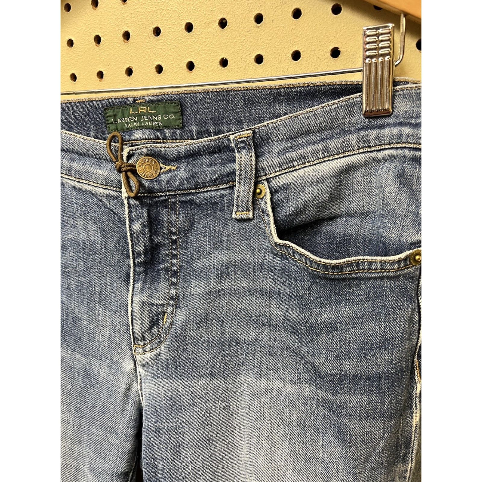 Ralph Lauren VINTAGE Ralph Lauren Jeans Co Women Jeans Distressed Bootcut Western 6P Blue Denim Regular Female Girls Womens Size 28" / US 6 / IT 42 - 4 Thumbnail