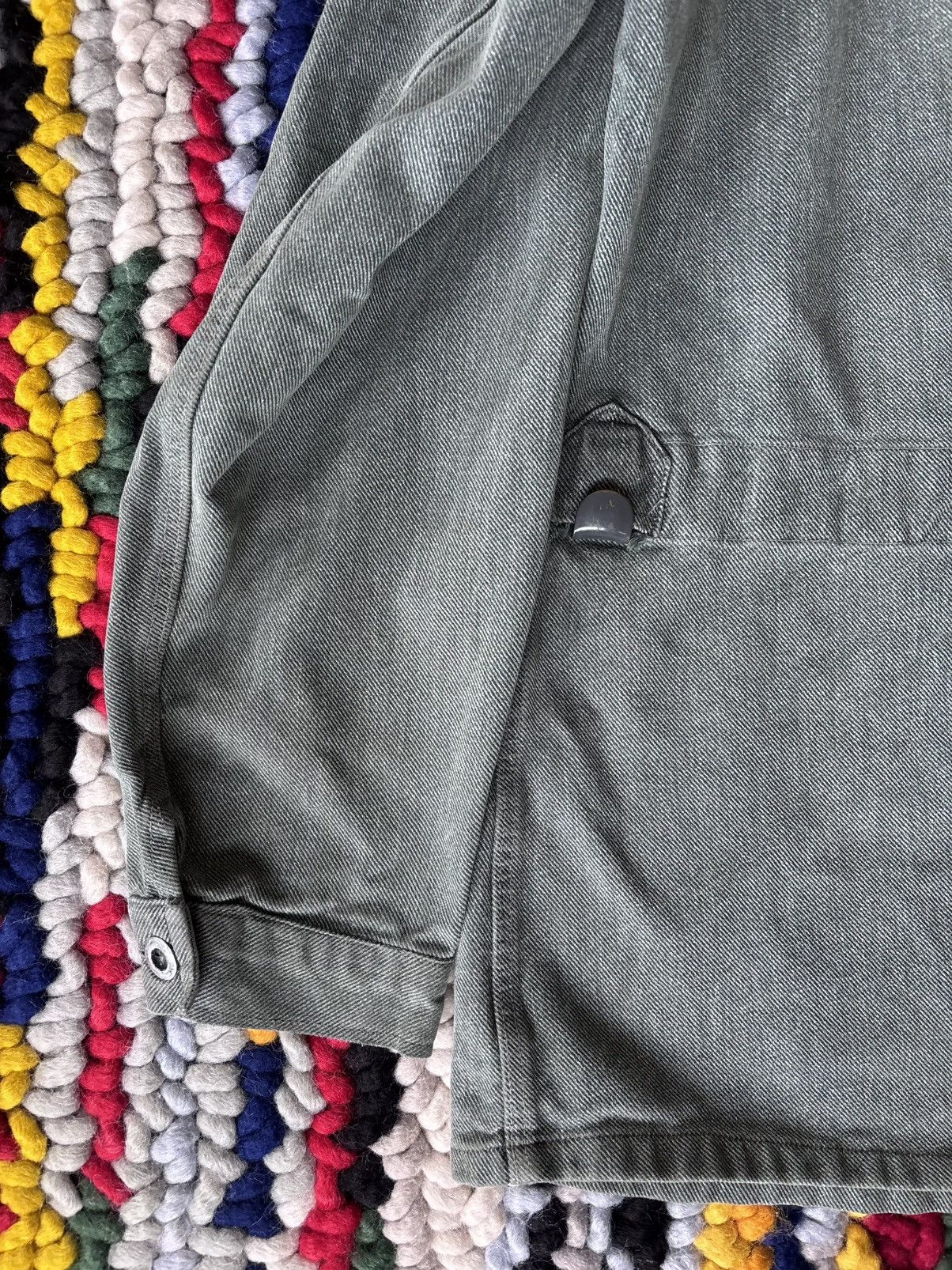 Vintage 1960s Swiss Military Denim Jacket Size US L / EU 52-54 / 3 - 5 Thumbnail