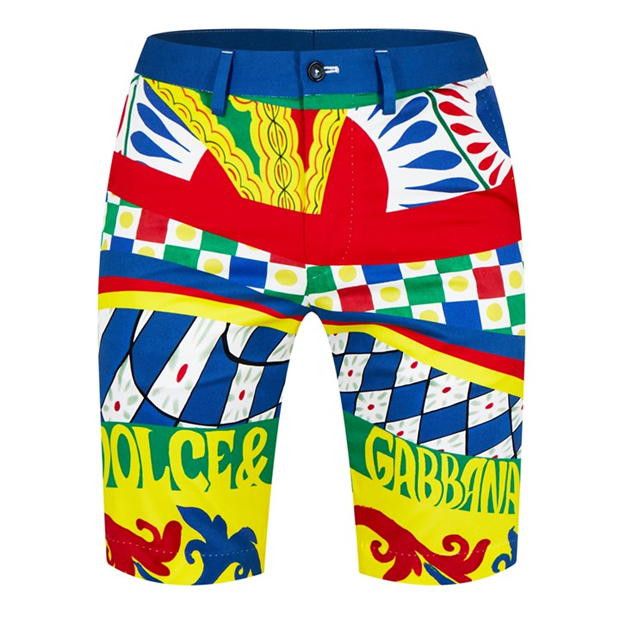 image of Dolce Gabbana O1G2R1Mq0324 Shorts In Multicolor, Men's (Size 30)