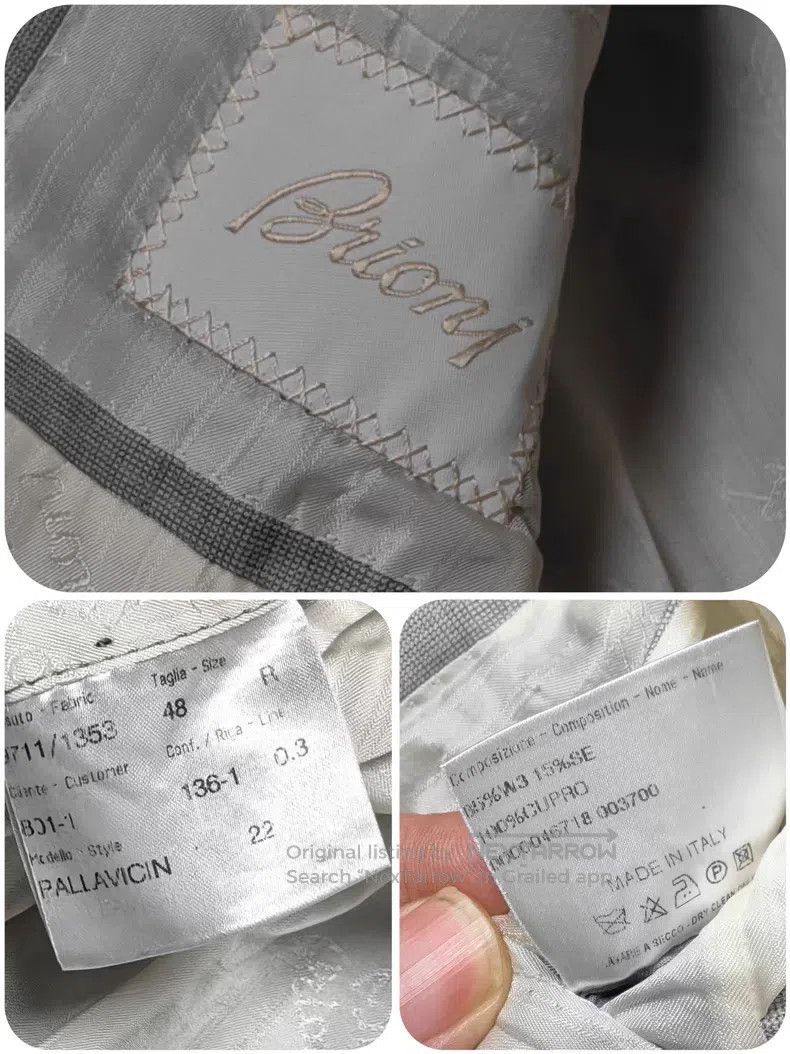 Brioni Brioni Wool and silk handmade single-breasted suit Size US M / EU 48-50 / 2 - 7 Thumbnail