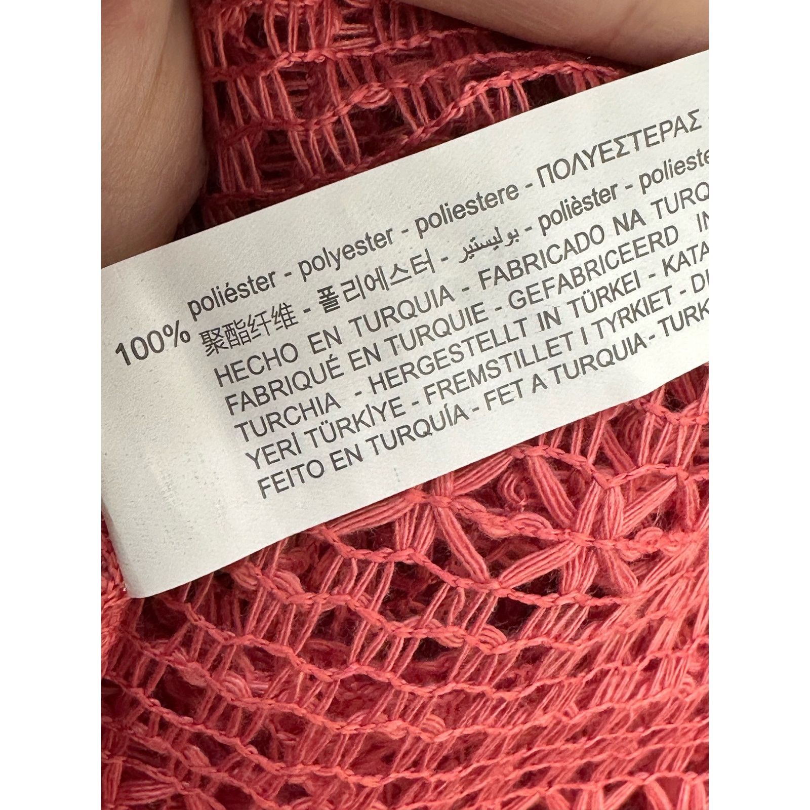 Zara Zara melon pink open crochet short sleeves top size Medium Size M / US 6-8 / IT 42-44 - 4 Thumbnail