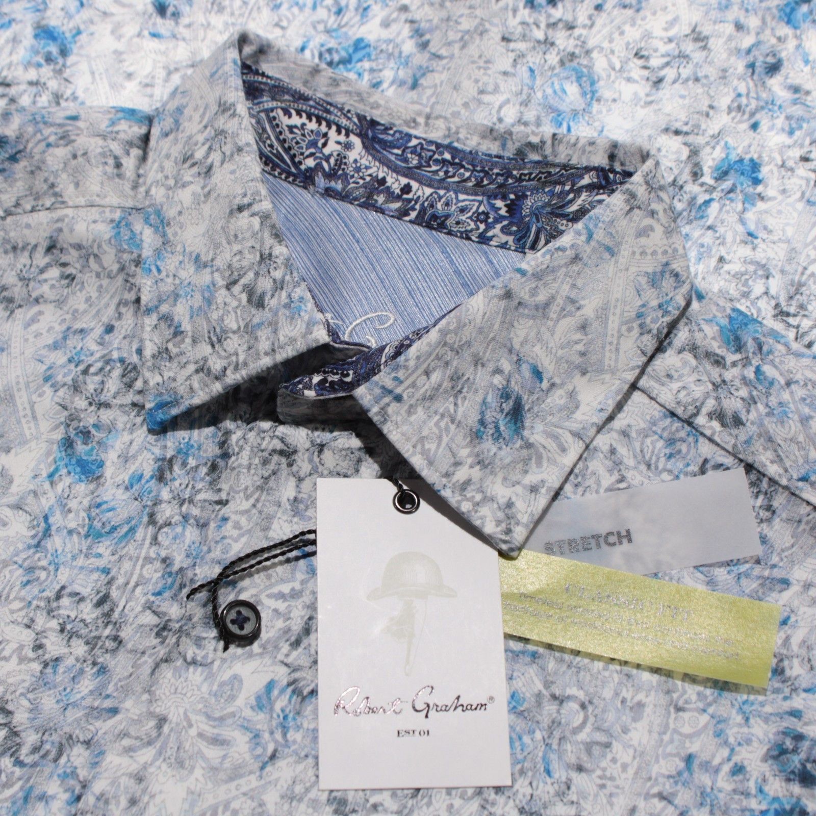 Robert Graham Robert Graham New with tags Shirt Size S US In Blue Size US S / EU 44-46 / 1 - 1 Thumbnail