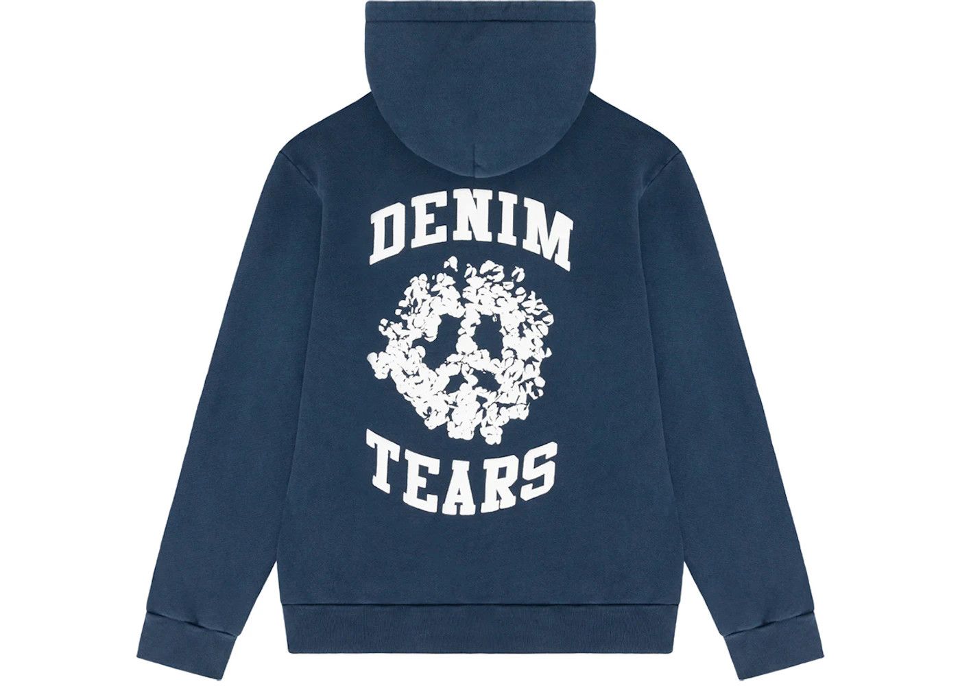 DENIM TEARS Denim Tears University Zip Up Navy Hoodie Size US XL / EU 56 / 4 - 2 Thumbnail