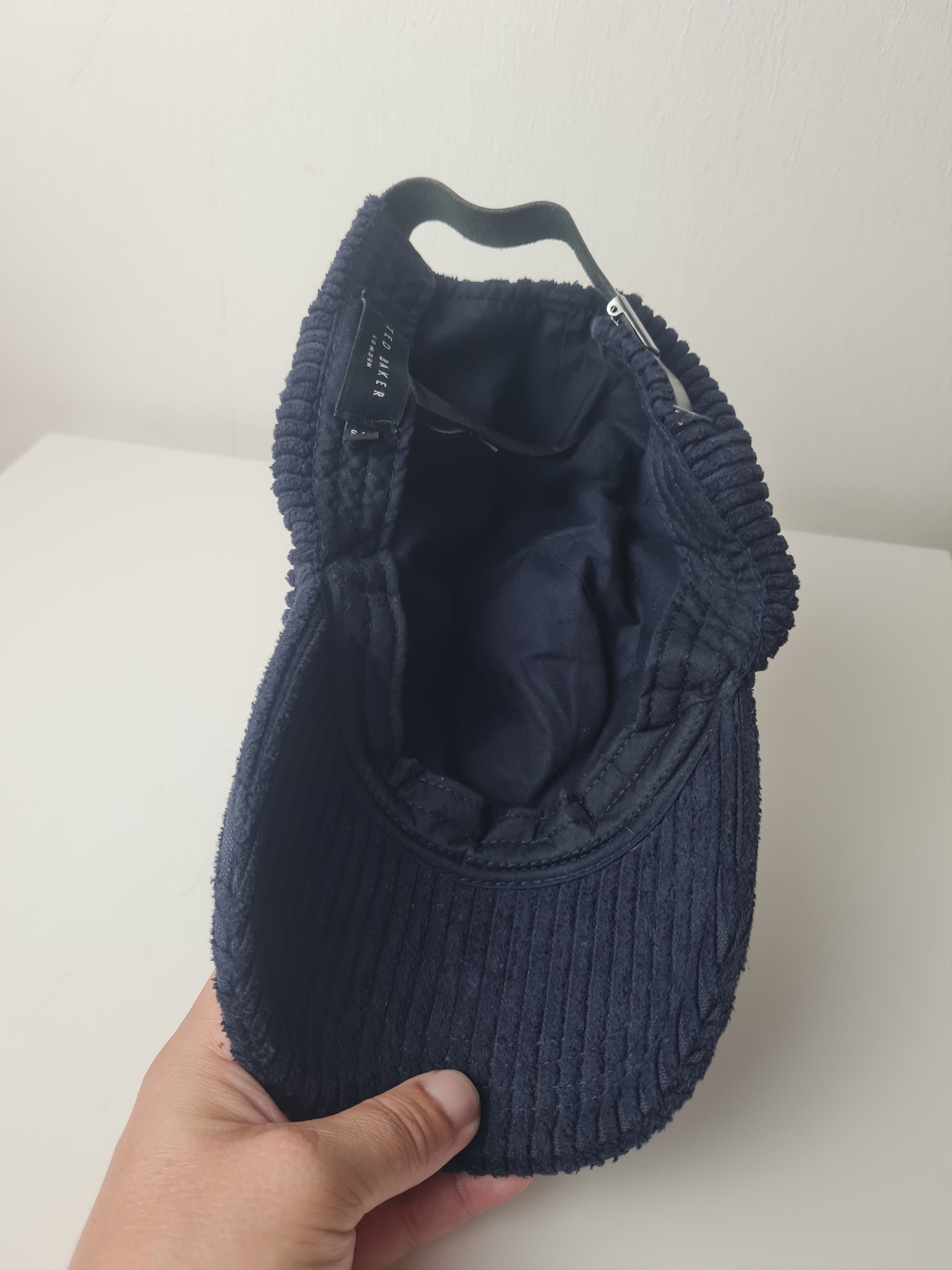 Ted Baker Ted Baker London Corduroy Baseball Cap Navy Hat Cord Cotton Size ONE SIZE - 10 Thumbnail