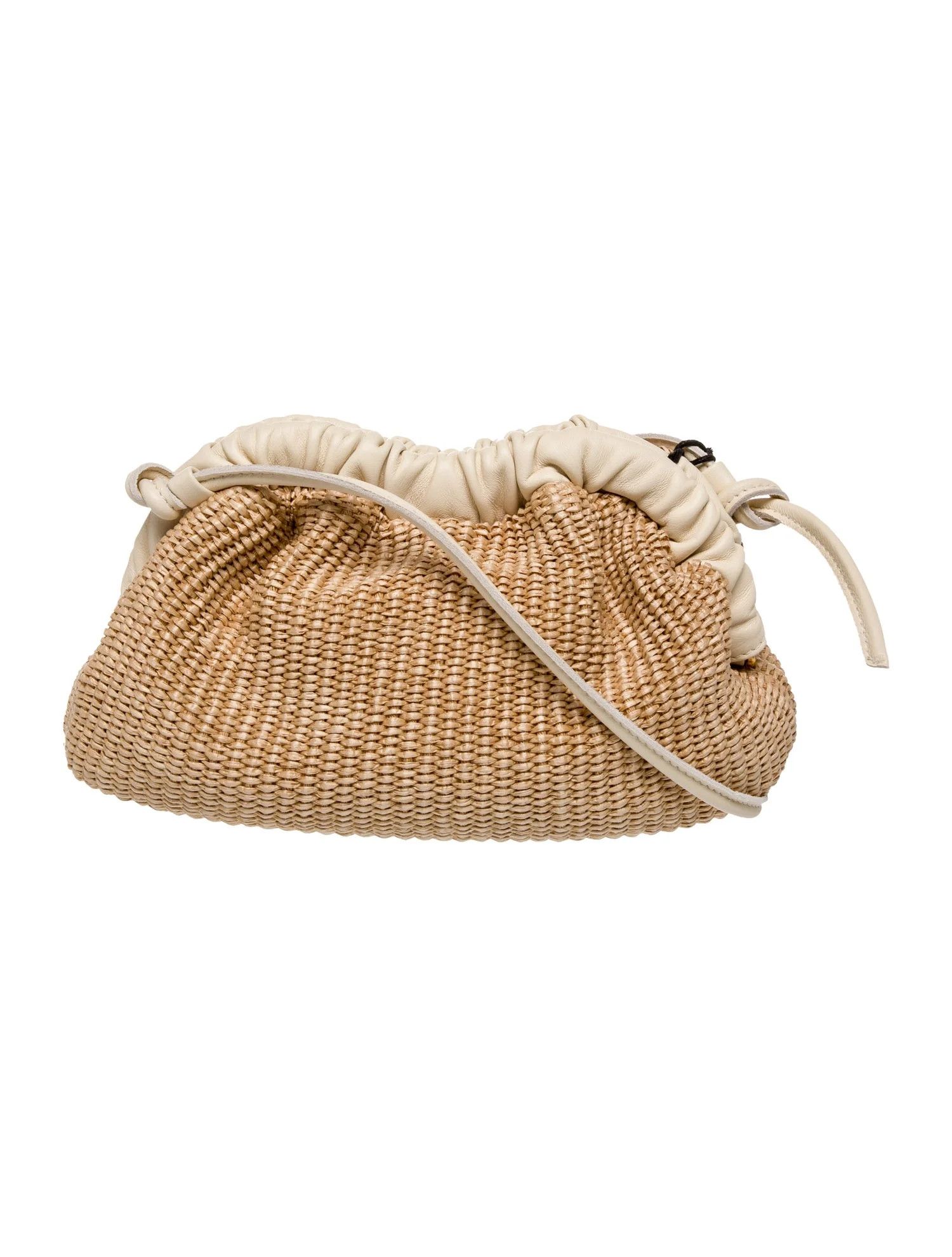 Mansur Gavriel os11x0126 Size: OS / Cloud Mini Raffia Clutch Bag in Beige Size ONE SIZE - 1 Thumbnail