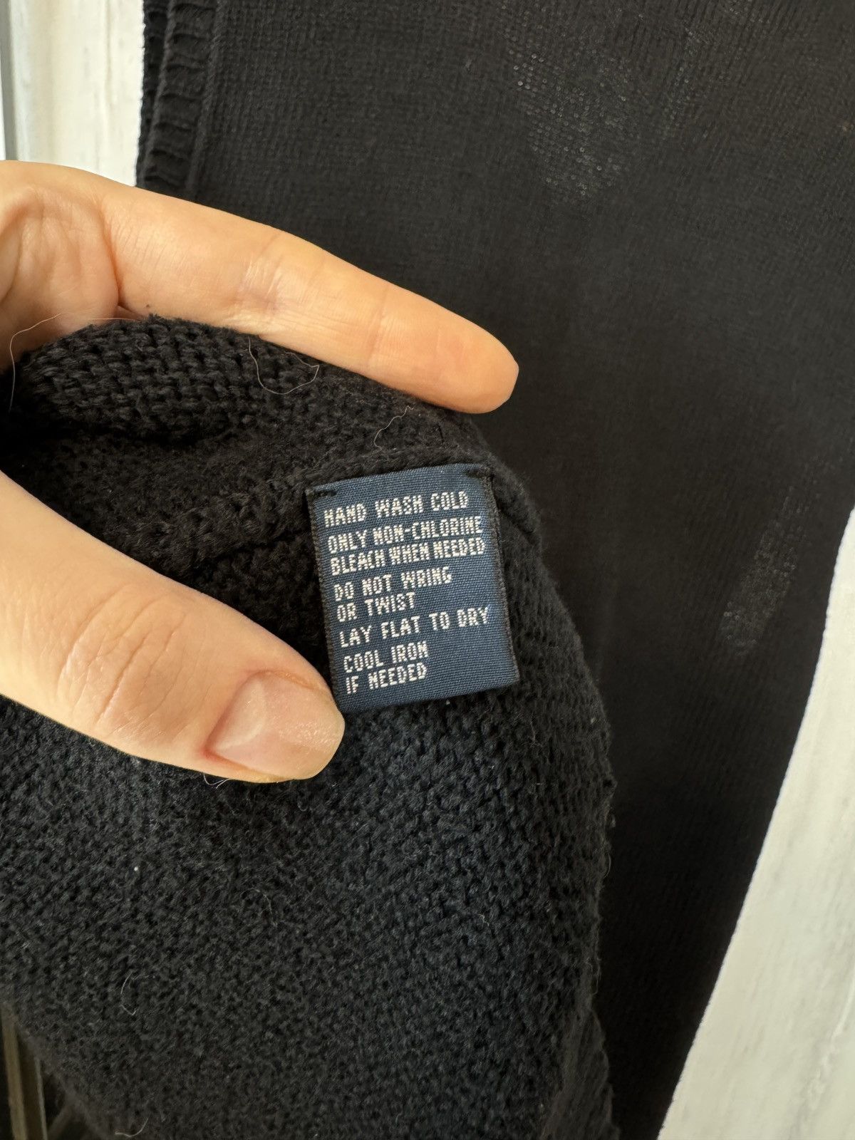 Polo Ralph Lauren Polo Ralph Lauren vintage black faded cotton knitted vest Size US XL / EU 56 / 4 - 7 Thumbnail