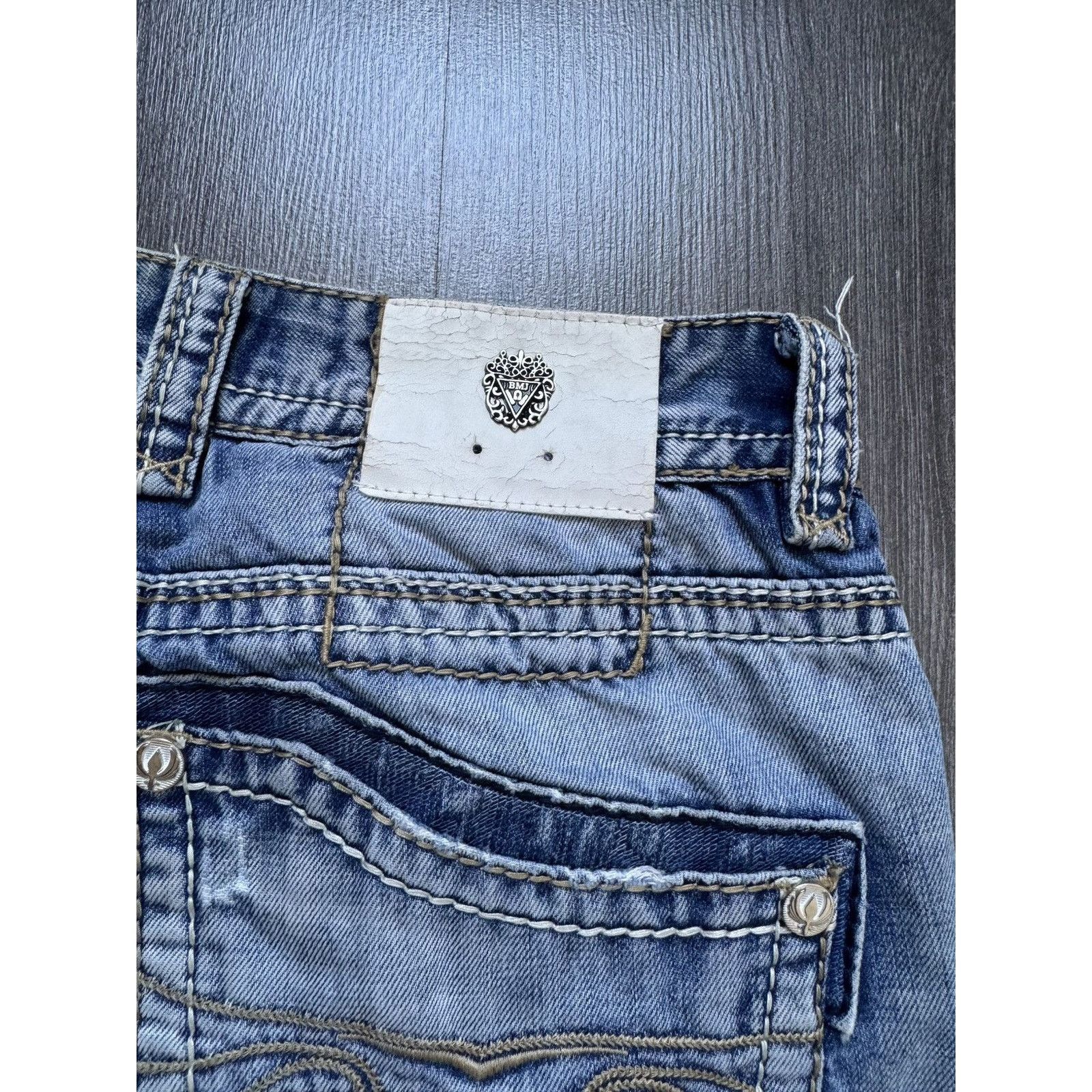 Japanese Brand × Vintage Y2K Avantgarde Ebroidered DENIM Jeans Size US 31 - 10 Thumbnail